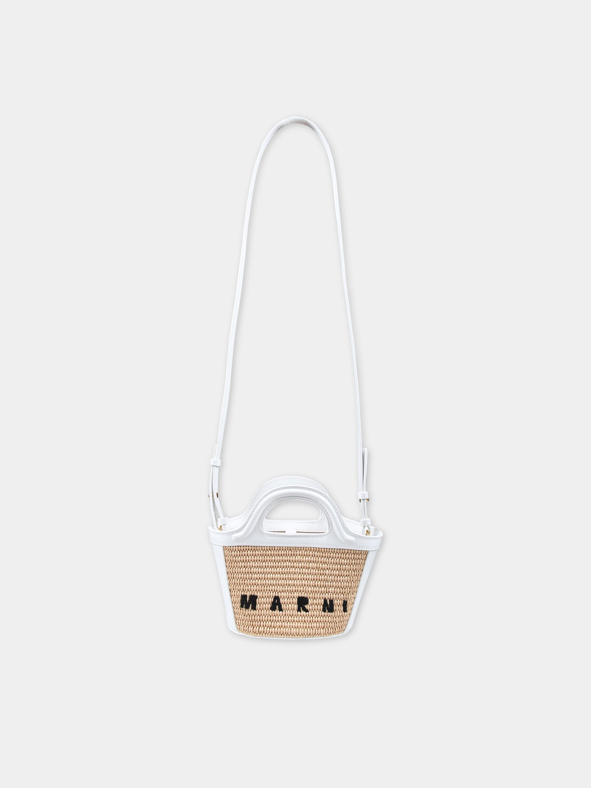 Borsa beige per bambina con logo,Marni Kids,M01161 P3860 Z0T01
