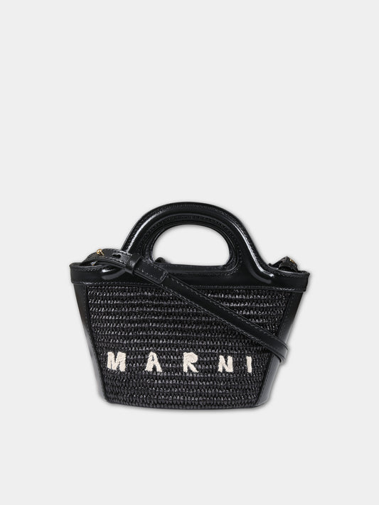 Borsa nera per bambina con logo,Marni Kids,M01161 P3860 00N99