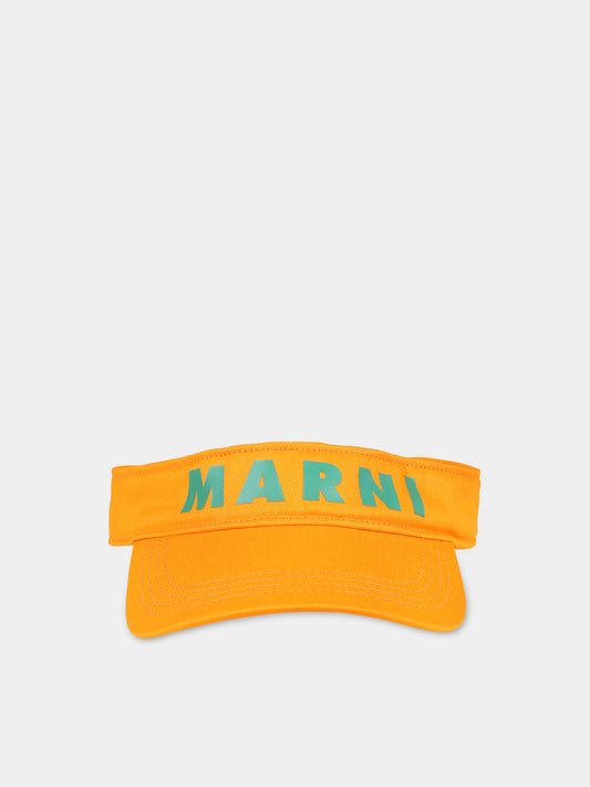Cappello con visiera arancione per bambina,Marni Kids,M01117 M00J2 MF30U 0M429