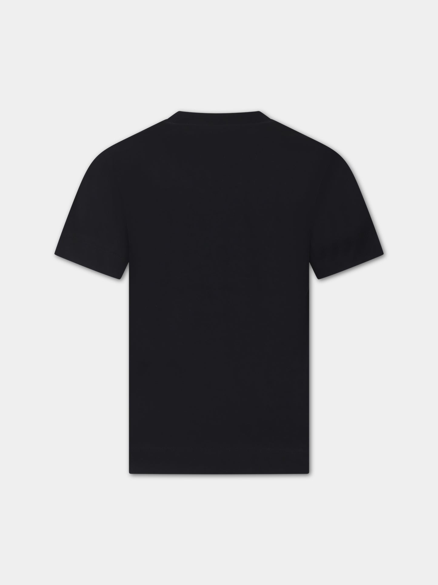 T-shirt nera per bambini con logo,Marni Kids,M002MV M00HZ MT135U 0M900