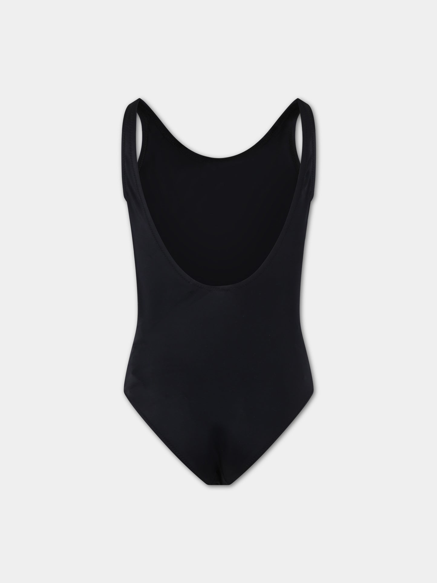 Costume nero per bambina con logo,Marni Kids,M00802 M00M2 MM9F 0M900