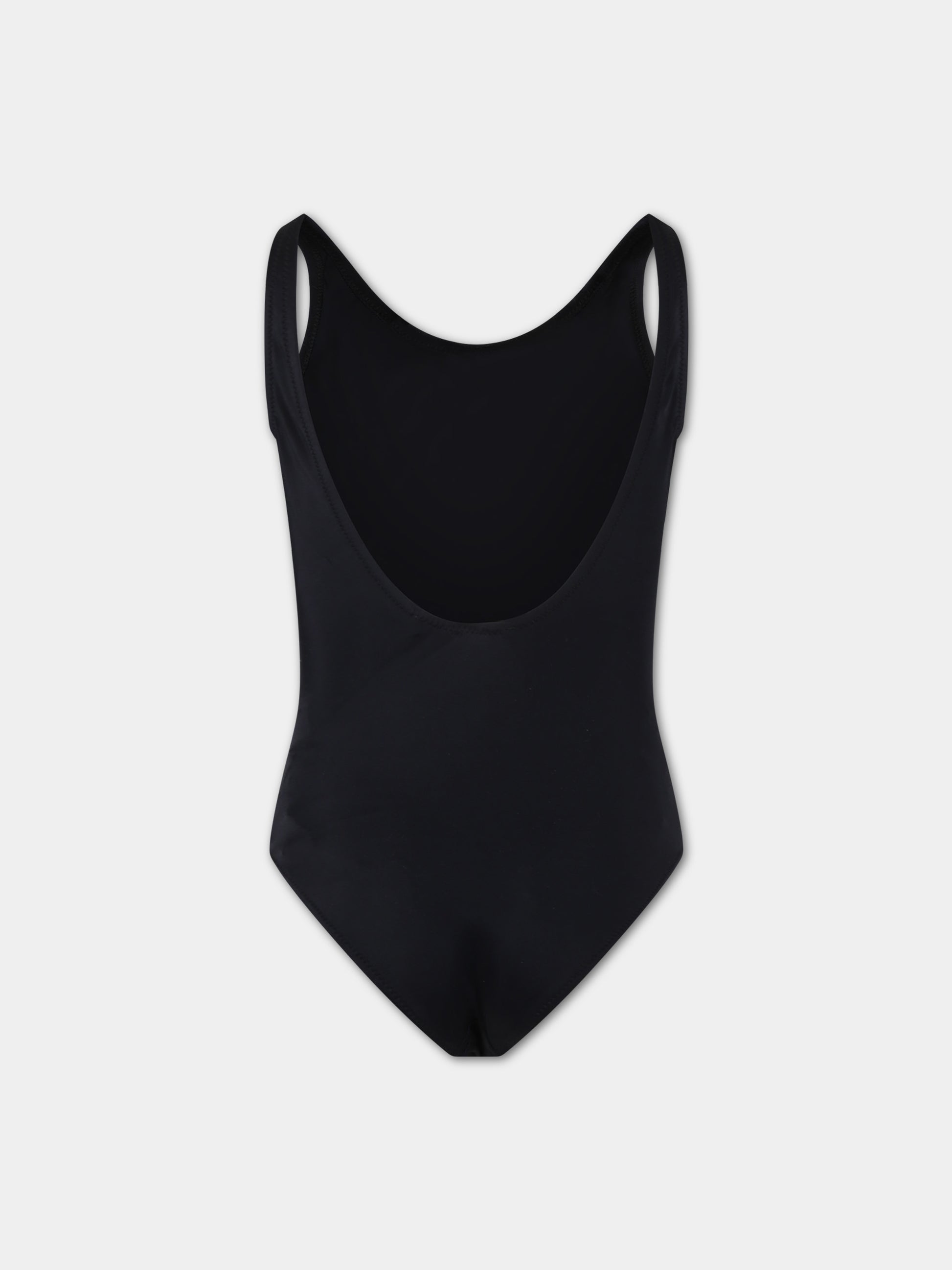 Costume nero per bambina con logo,Marni Kids,M00802 M00M2 MM9F 0M900