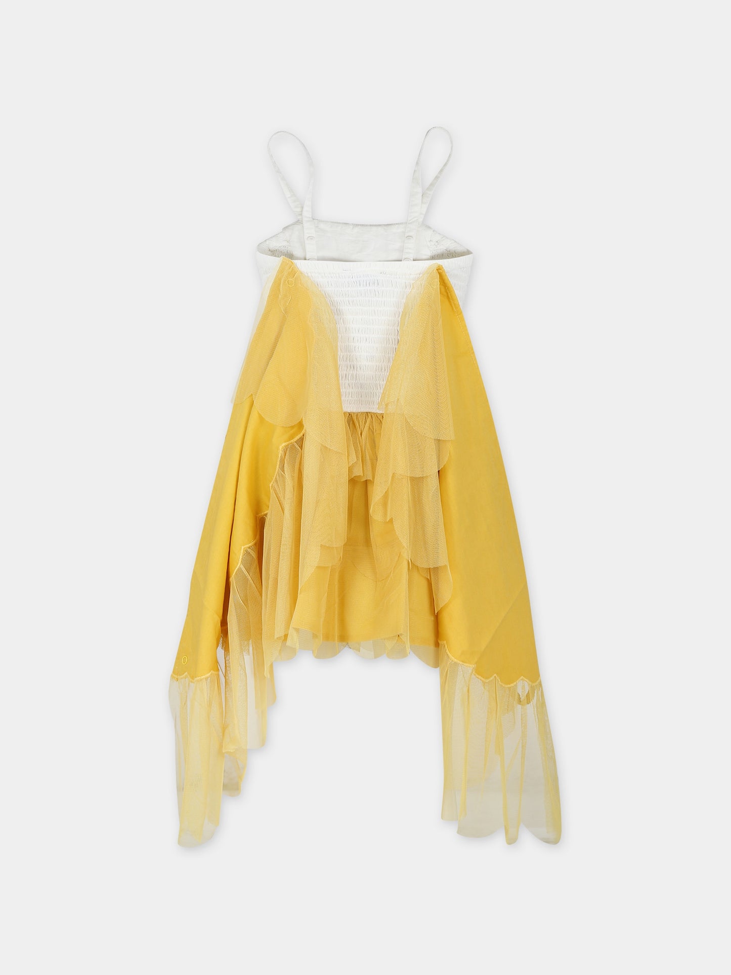 Vestito giallo per bambina con api,Stella Mccartney Kids,TU1C22 Z1119 230