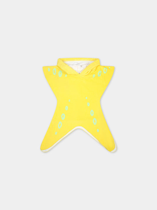 Accappatoio giallo per neonati con squalo,Stella Mccartney Kids,TUC600 Z0163 232