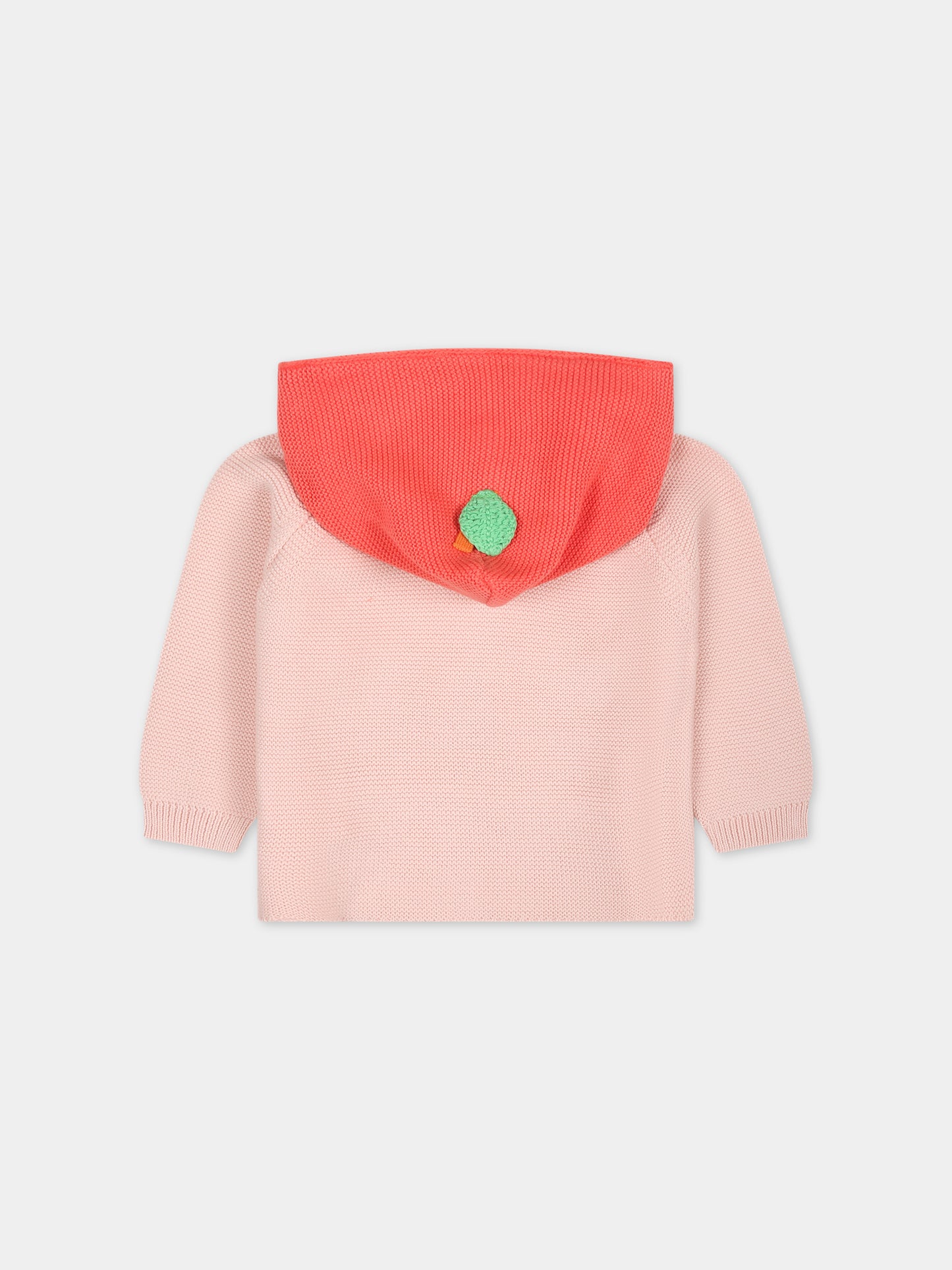 Cardigan rosa per neonata,Stella Mccartney Kids,TU9080 Z1881 505