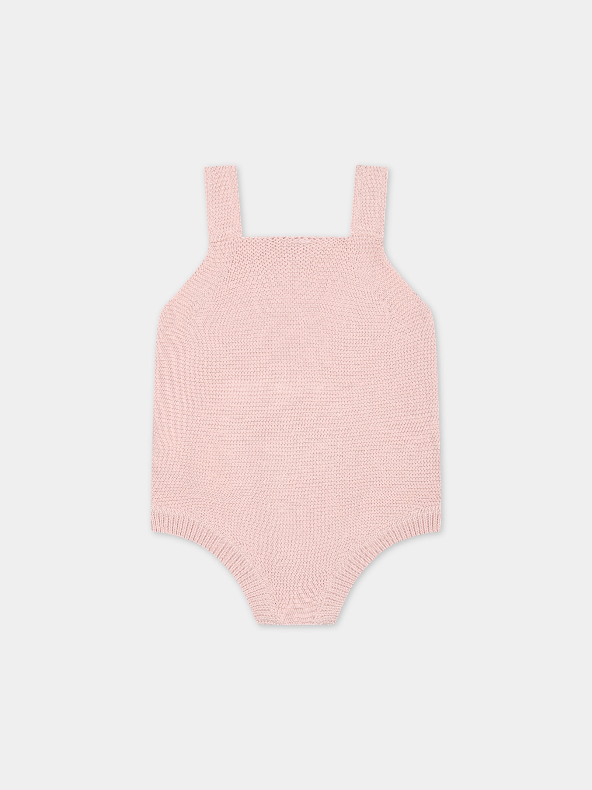 Body rosa per neonata con mela,Stella Mccartney Kids,TUA092 Z1881 505