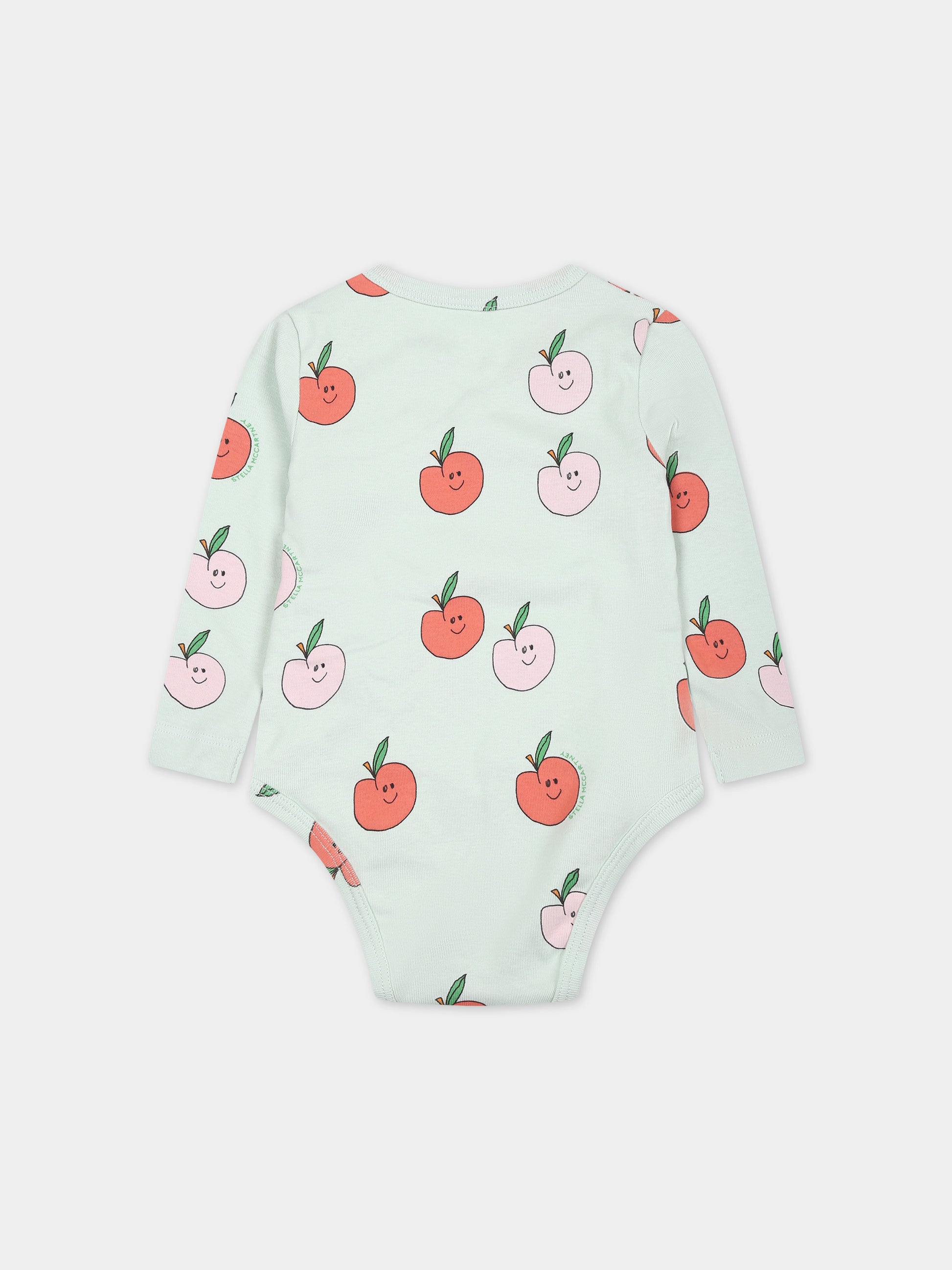 Set body multicolor per neonata con mele,Stella Mccartney Kids,TUB009 Z1784 704MC