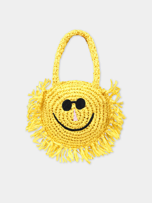 Borsa casual gialla per bambina a forma di sole,Stella Mccartney Kids,TU0B38 Z1924 226
