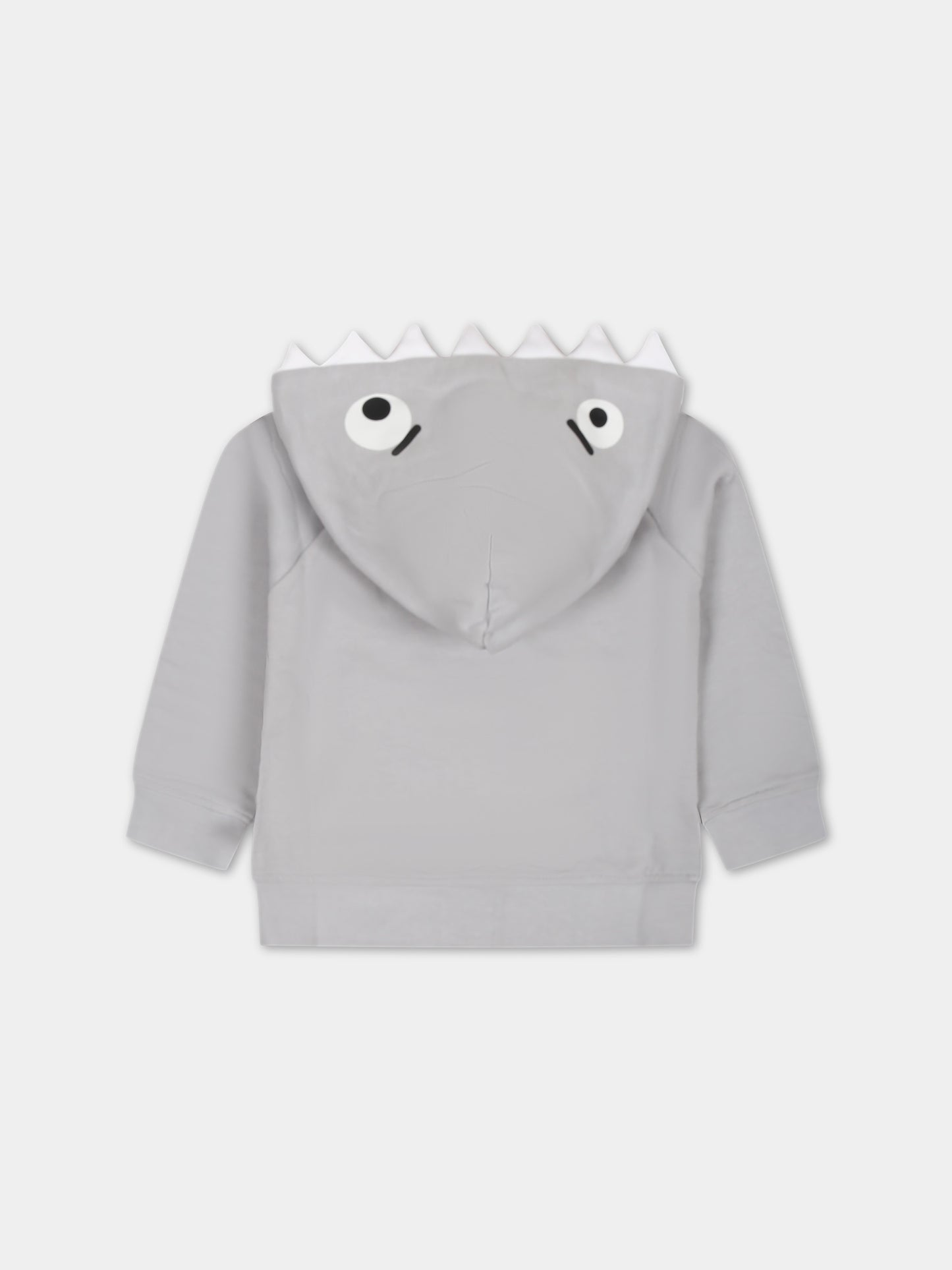 Felpa grigia per neonato con stampa,Stella Mccartney Kids,TU4610 Z0499 906