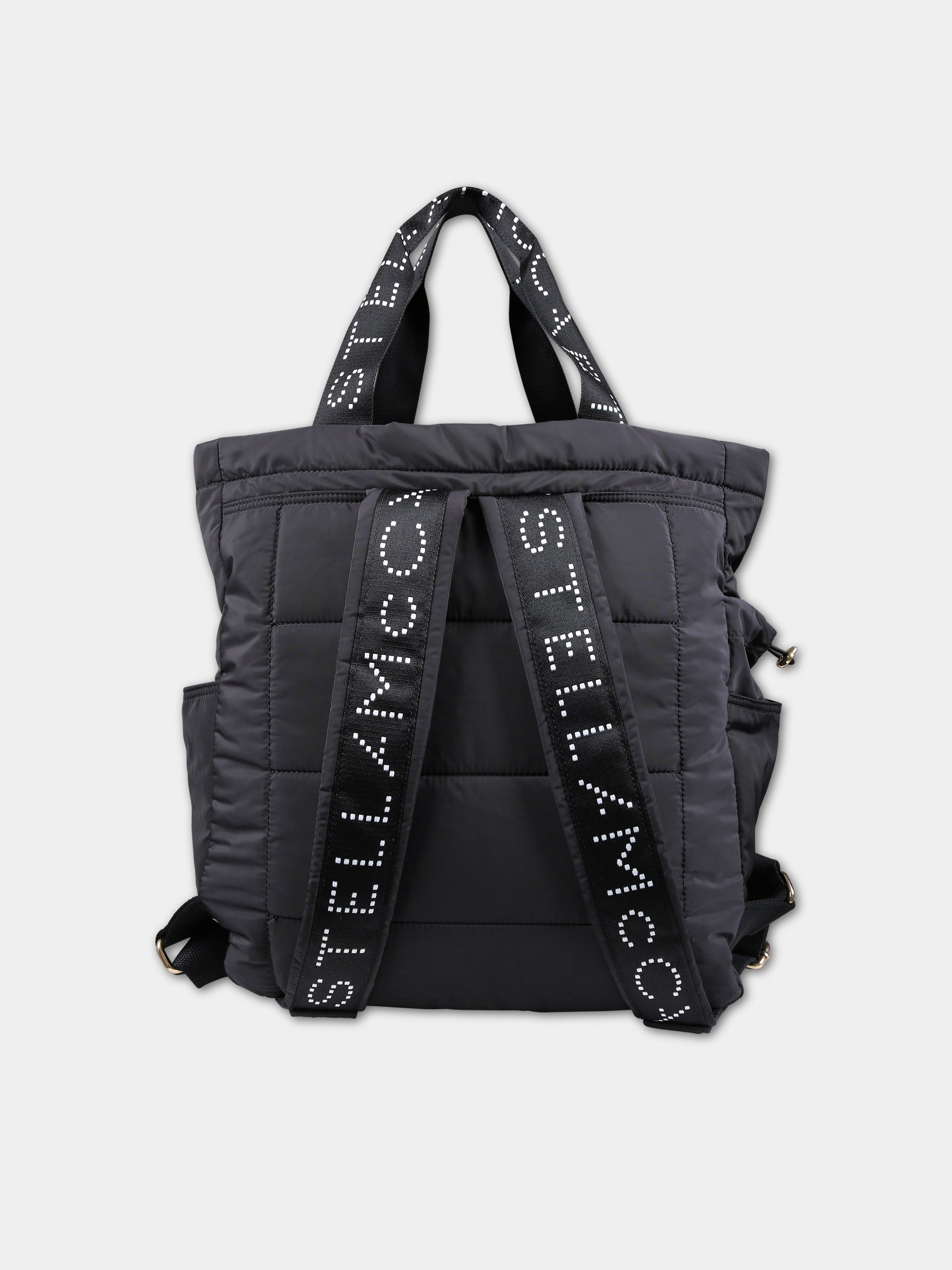 Borsa mamma ner per neonati con logo,Stella Mccartney Kids,TU0B58 Z0179 930