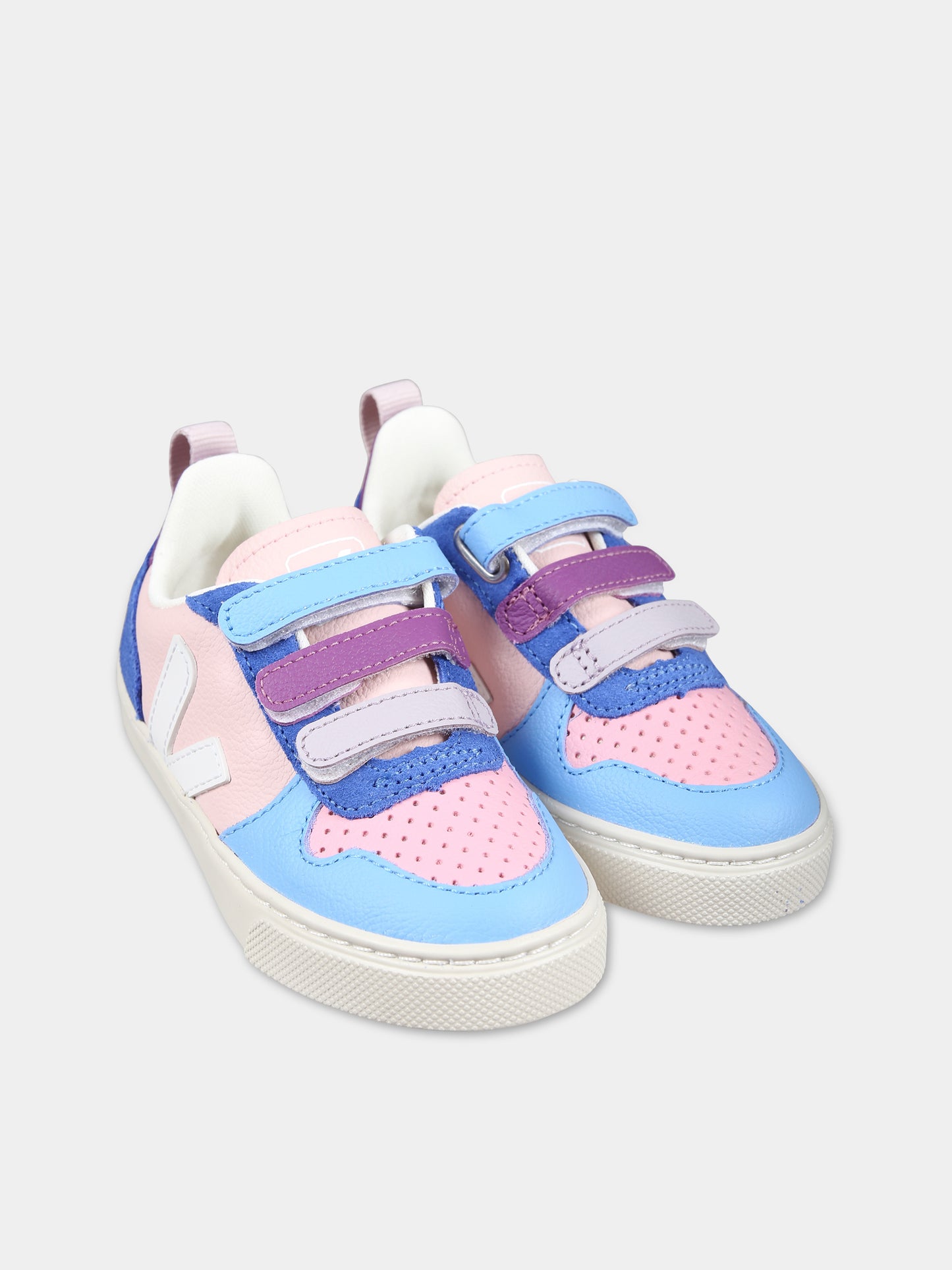 Sneakers rosa per bambina con logo,Veja,CV0503609C