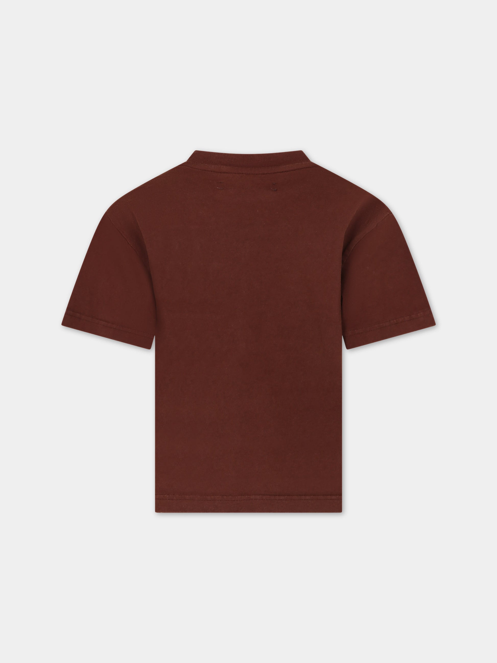 T-shirt 'Bolso' marrone per bambini con tasche,Jacquemus,Q00009 33A