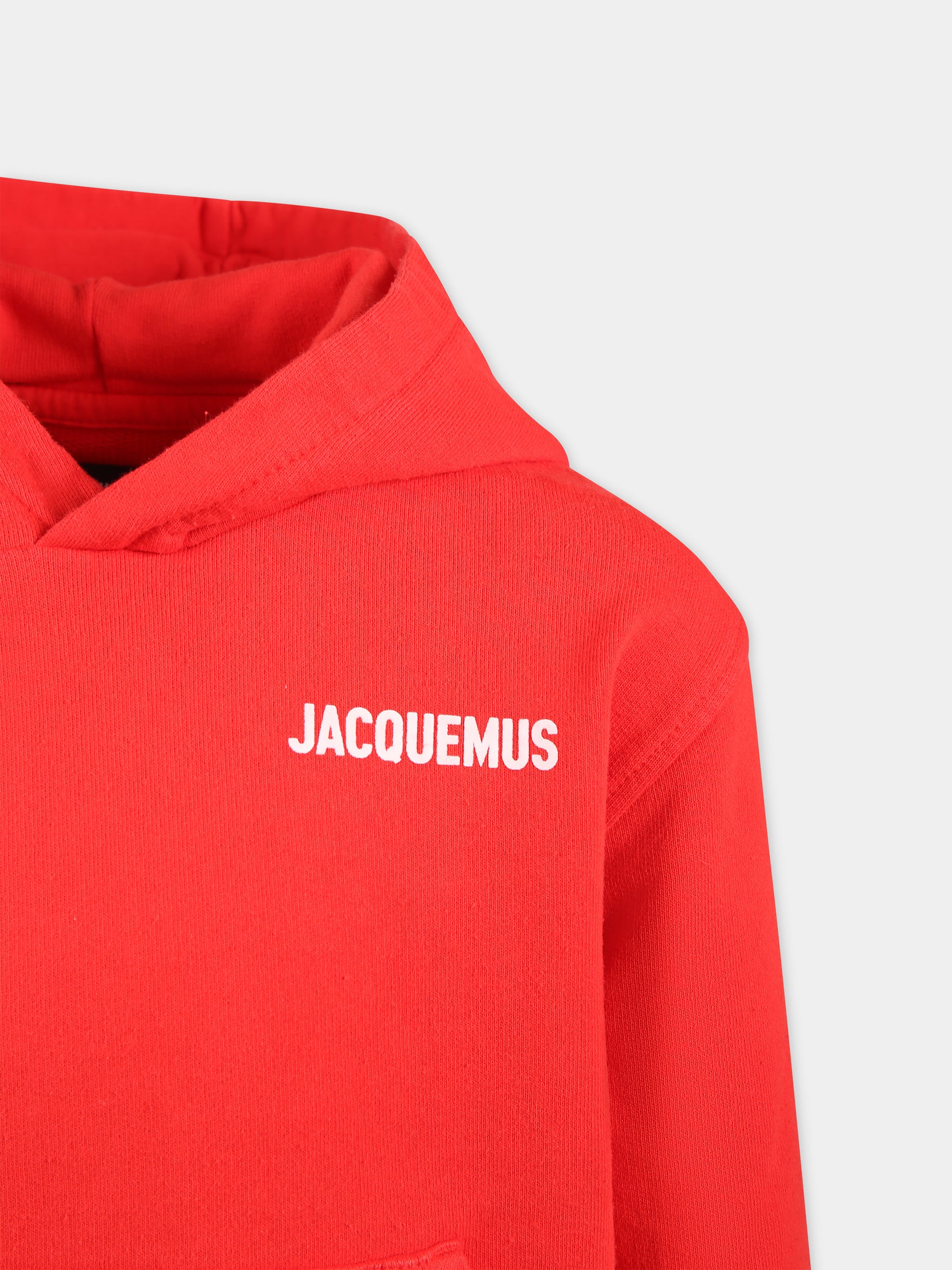 Felpa 'Le sweatshirt Jacquemus' rossa per bambini,Jacquemus,Q00028 97E