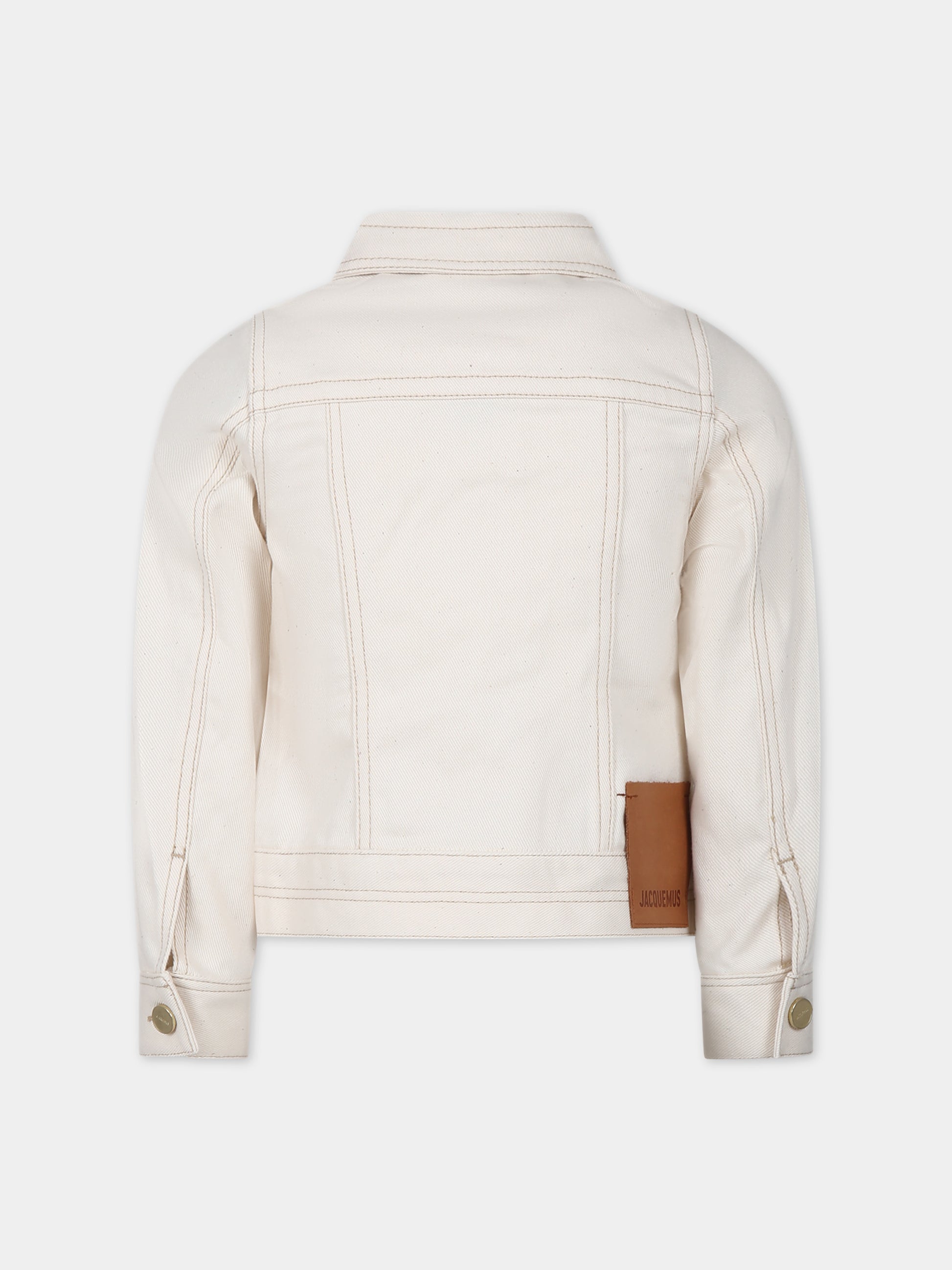 Giubbotto 'La Veste De Nimes' avorio per bambina,Jacquemus,Q00034 148