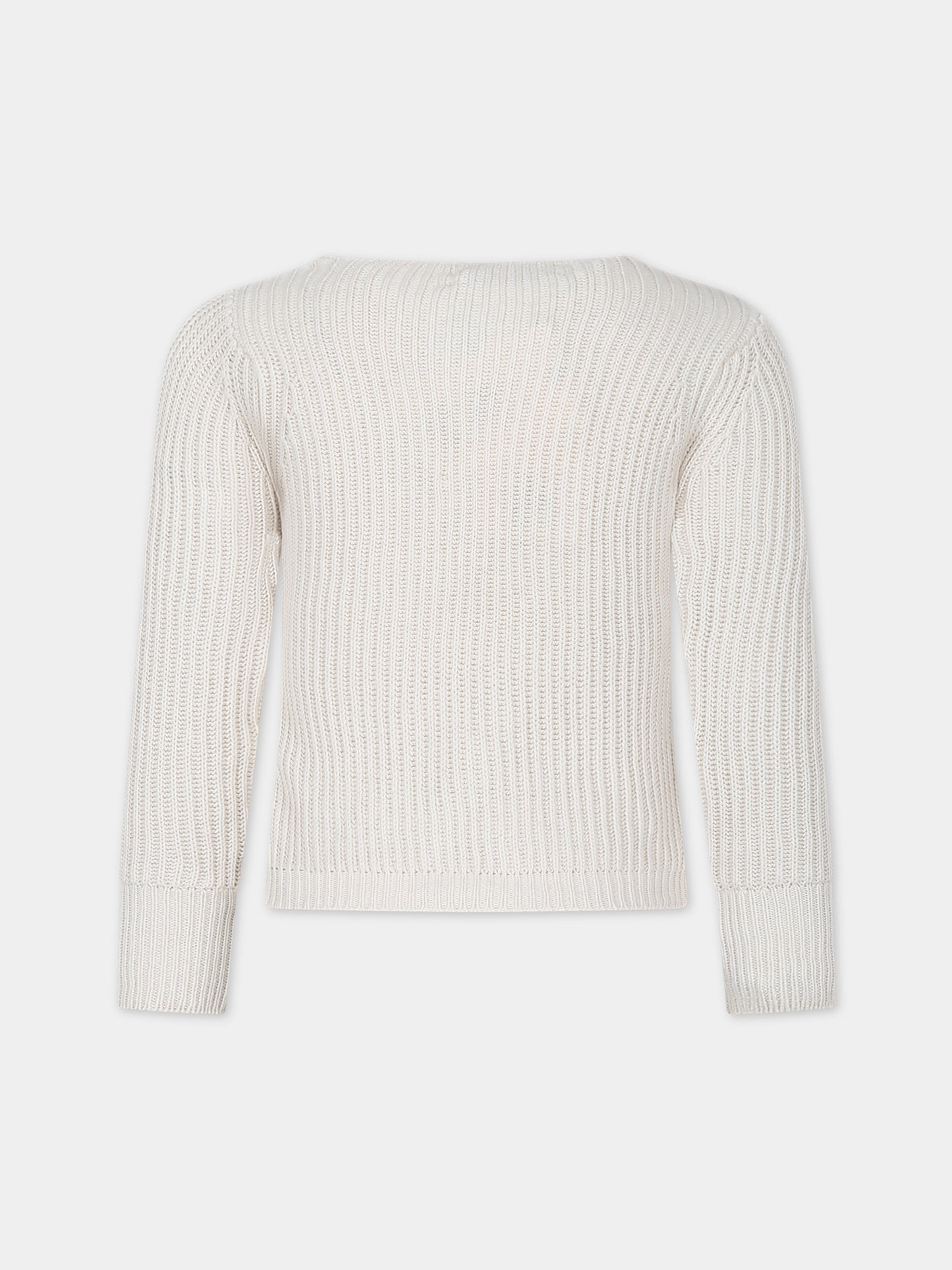 Cardigan beige 'La Maille Pau' per bambini,Jacquemus,Q00050 237