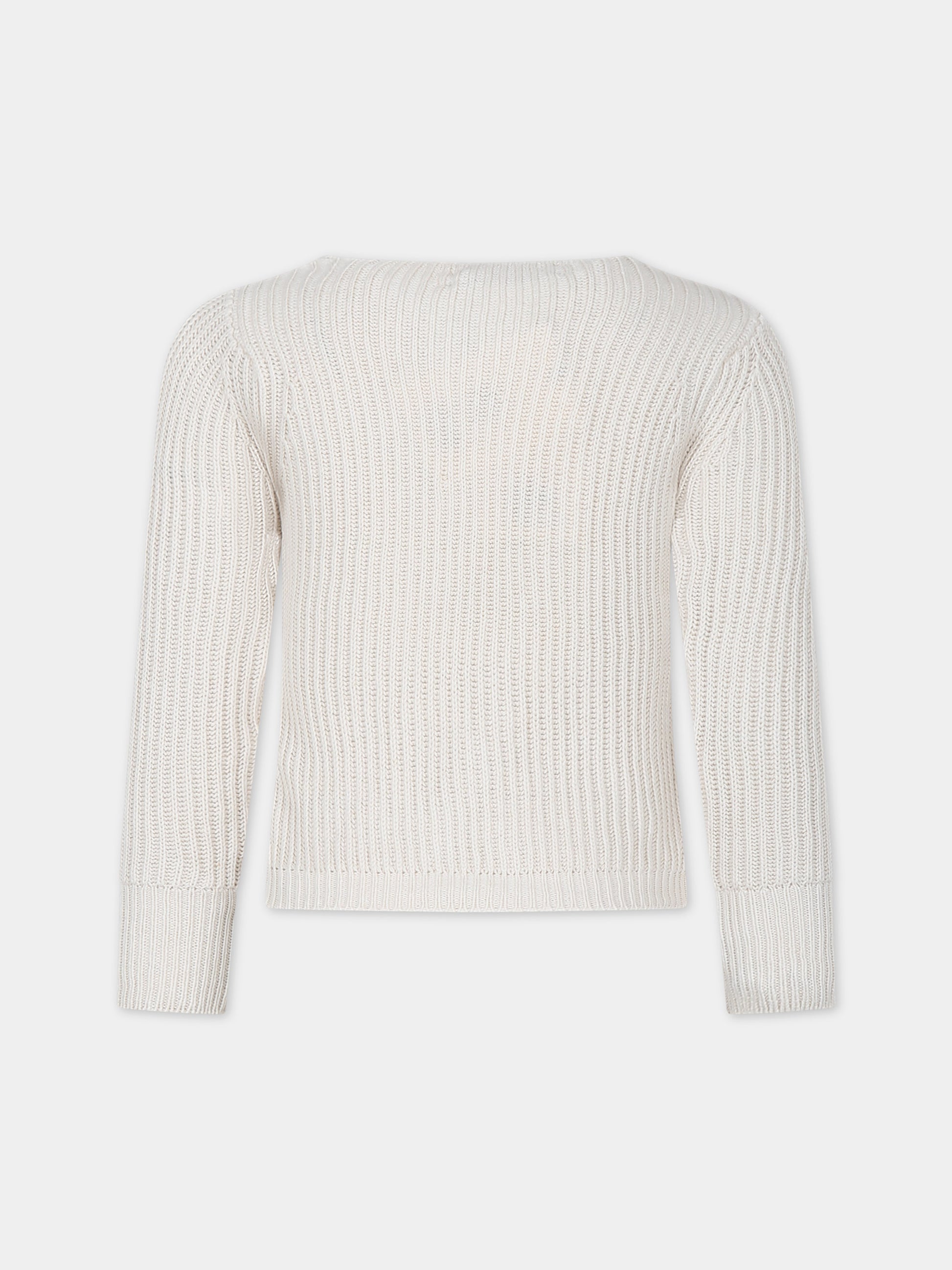 Cardigan beige 'La Maille Pau' per bambini,Jacquemus,Q00050 237