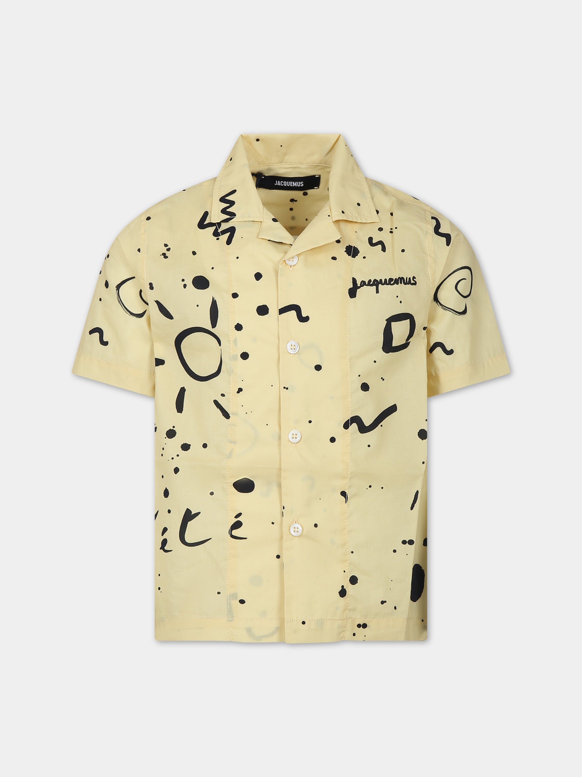 Camicia  La Chemise Jean  gialla per bambino,Jacquemus,Q00061 10P