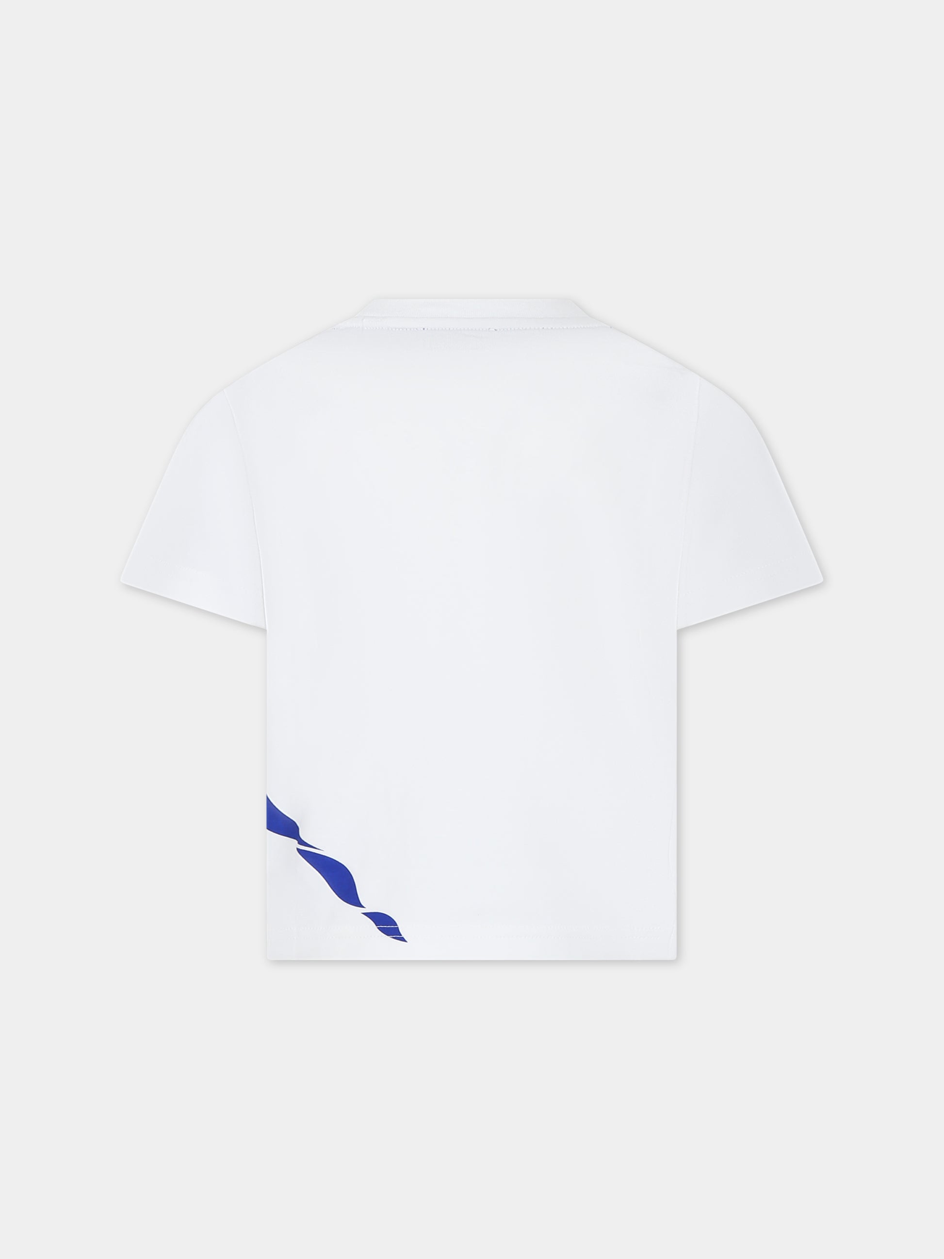 T-shirt bianca per bambina con stampa,Burberry Kids,8078324 B7347