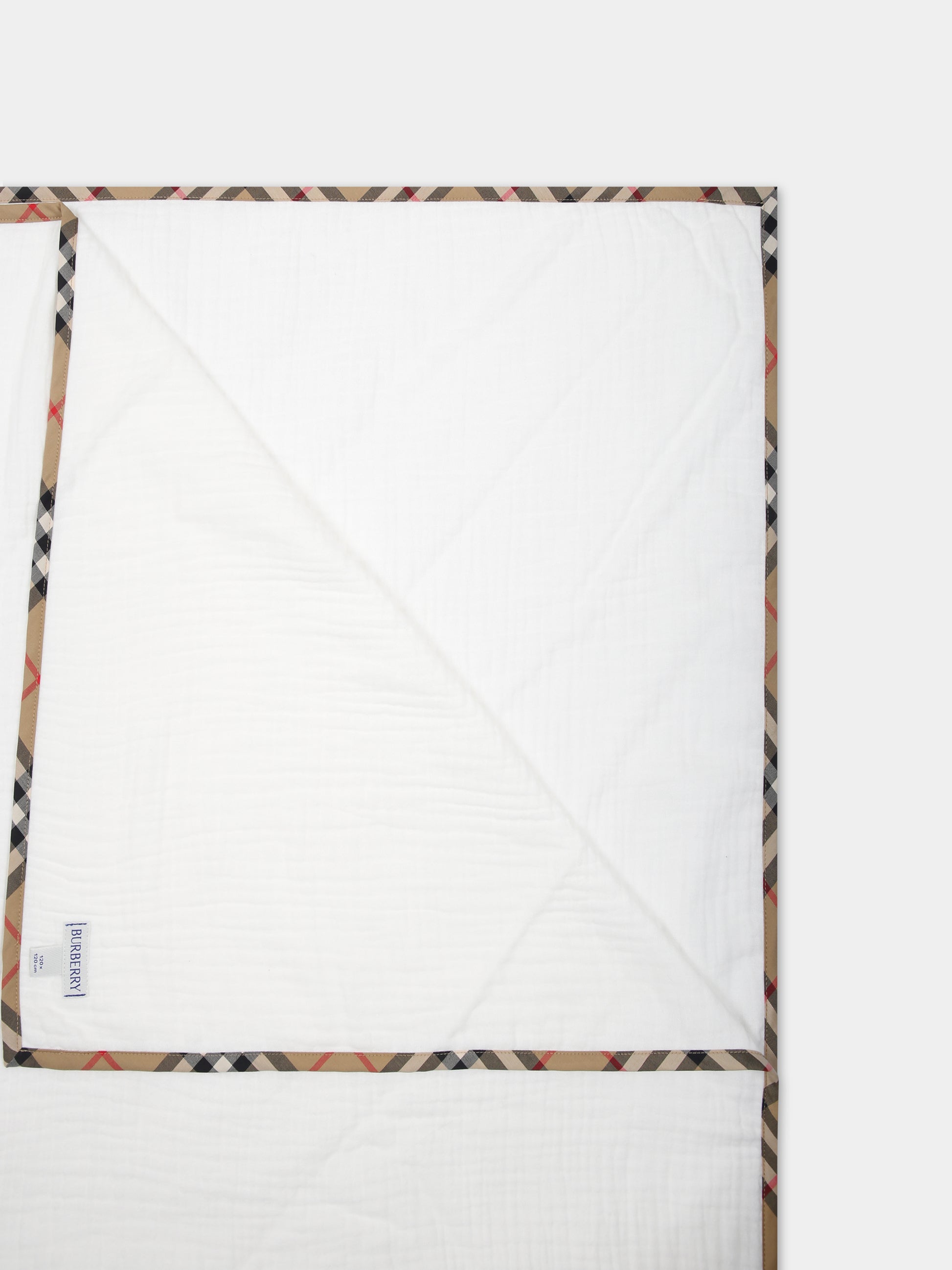 Coperta per neonati con bordo iconico,Burberry Kids,8076366 A1464