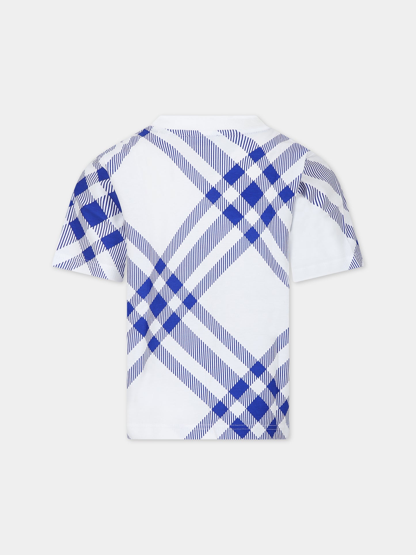 T-shirt per bambini con check all-over,Burberry Kids,8078584 B8273