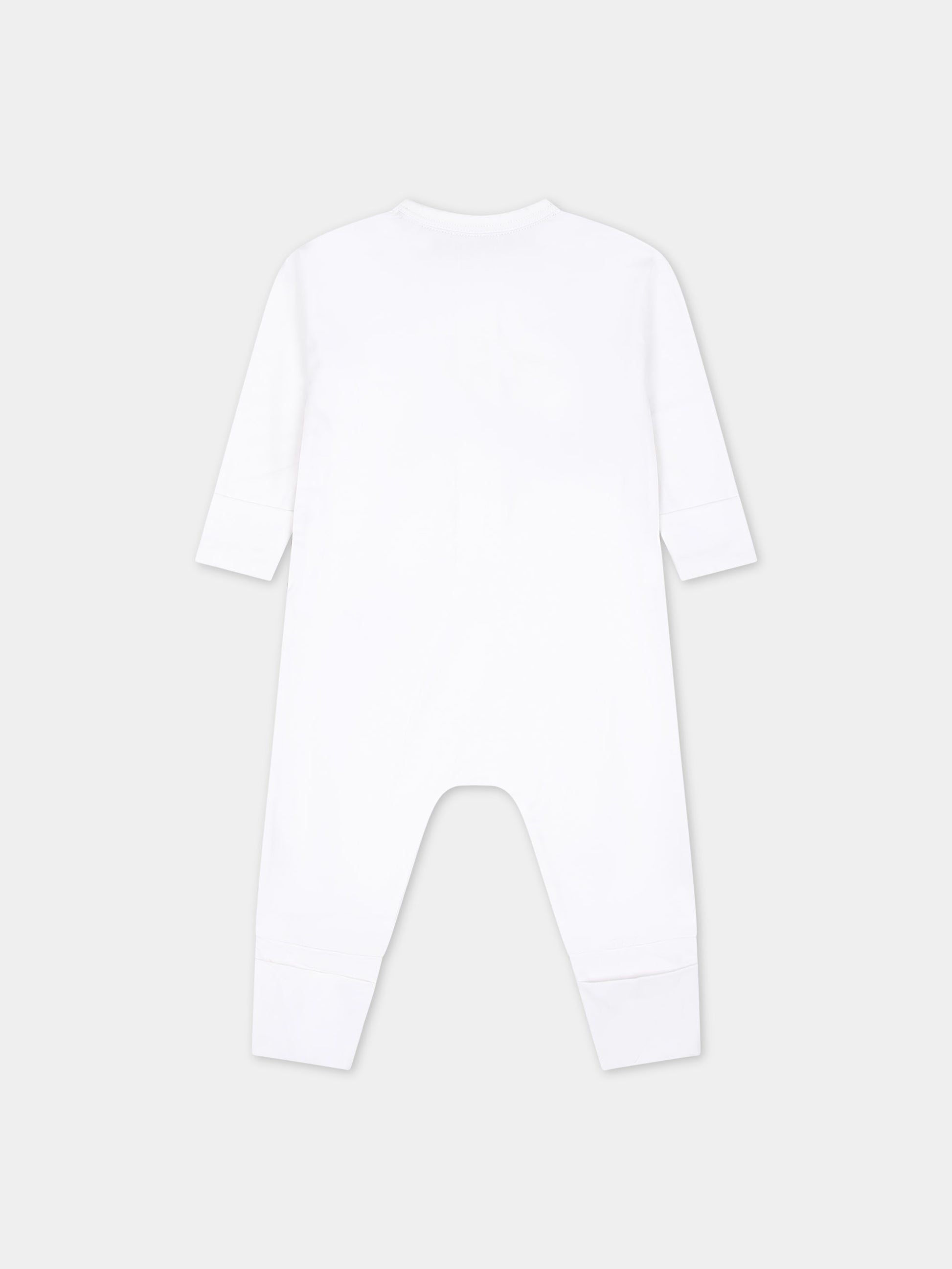 Set bianco per neonati con logo,Burberry Kids,8070264 A1464