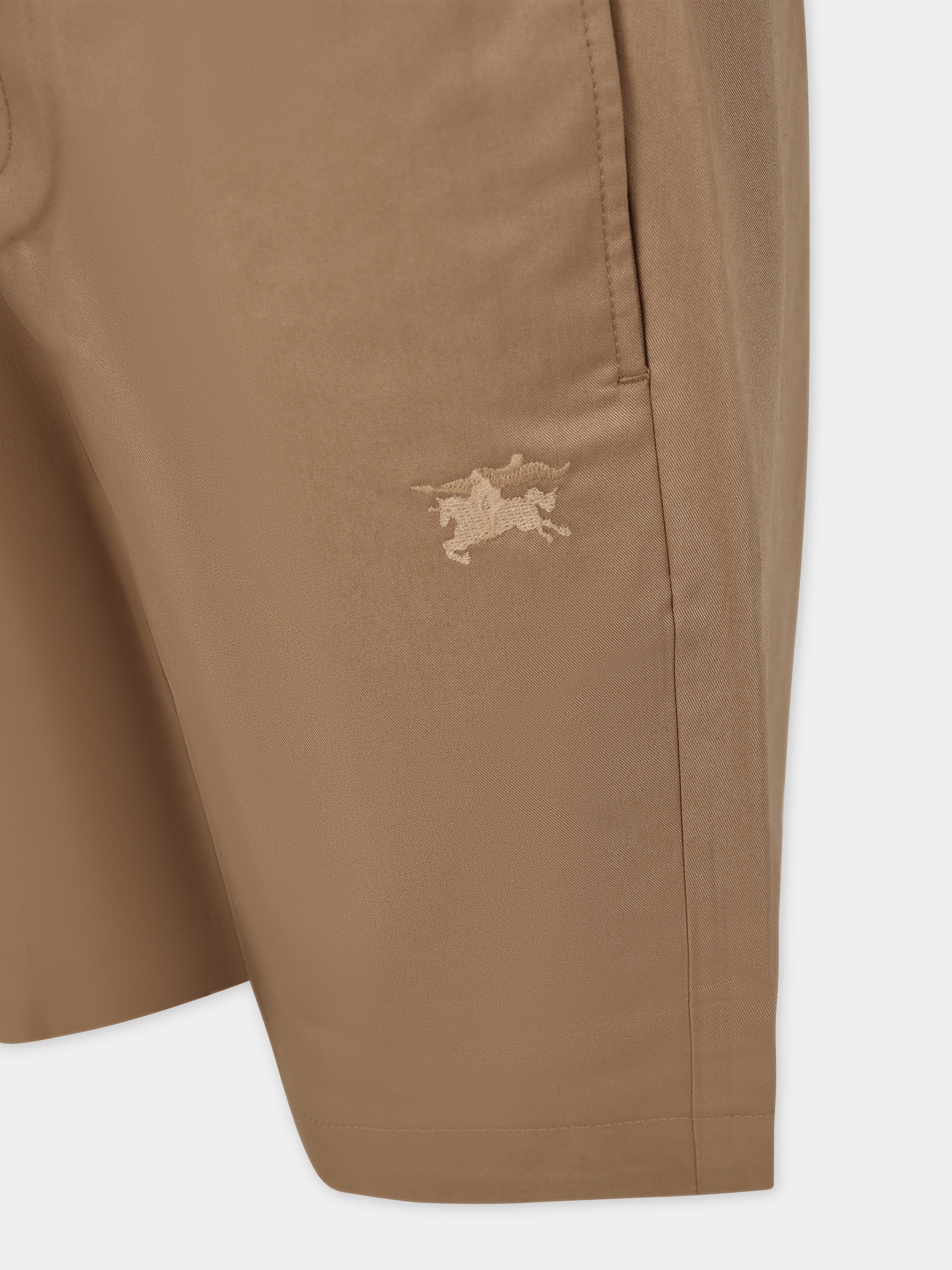 Shorts beige per bambino con logo,Burberry Kids,8078257 A7026