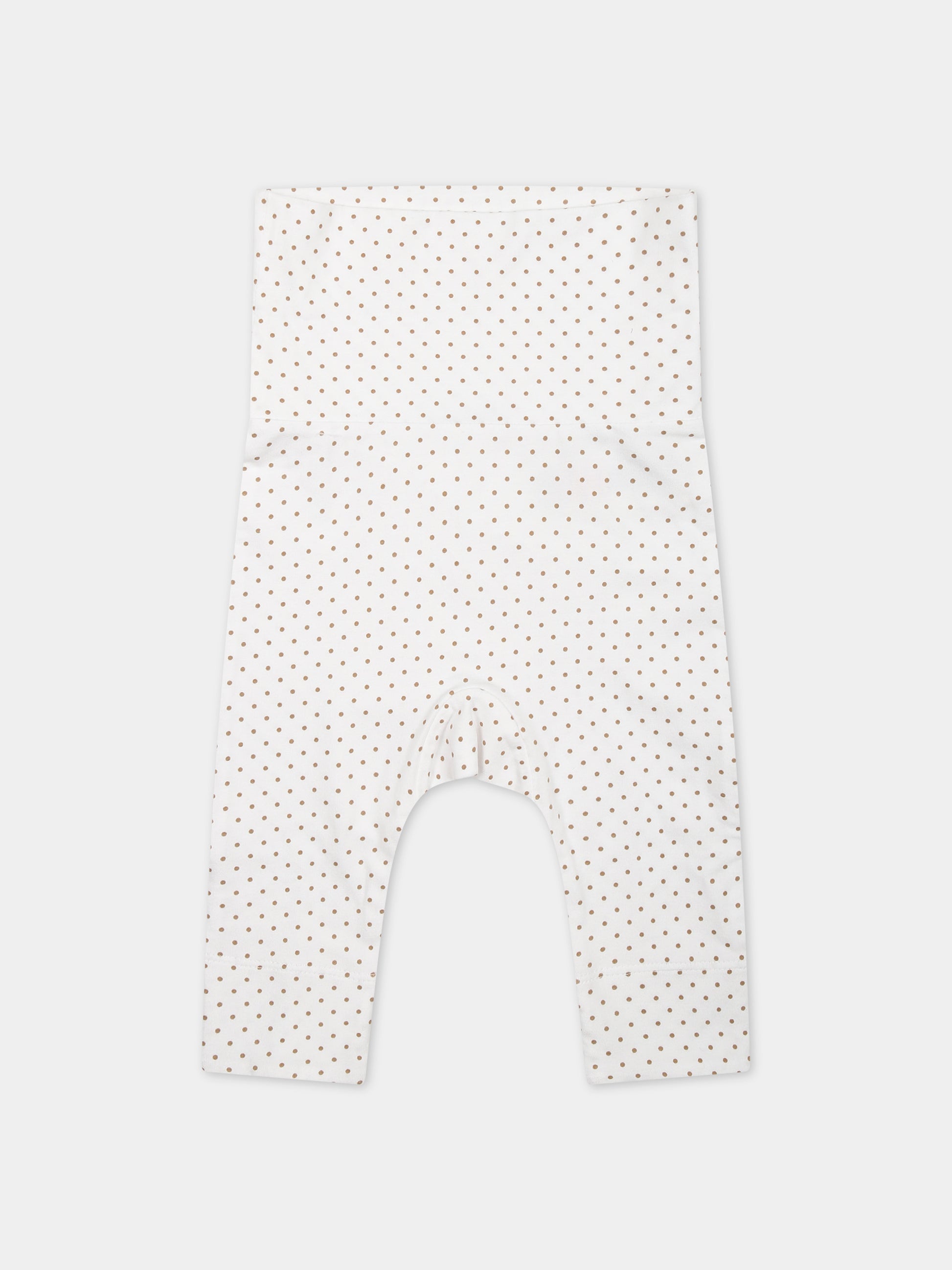 Completo bianco per neonati con logo e pois all-over,Burberry Kids,8078866 A7168