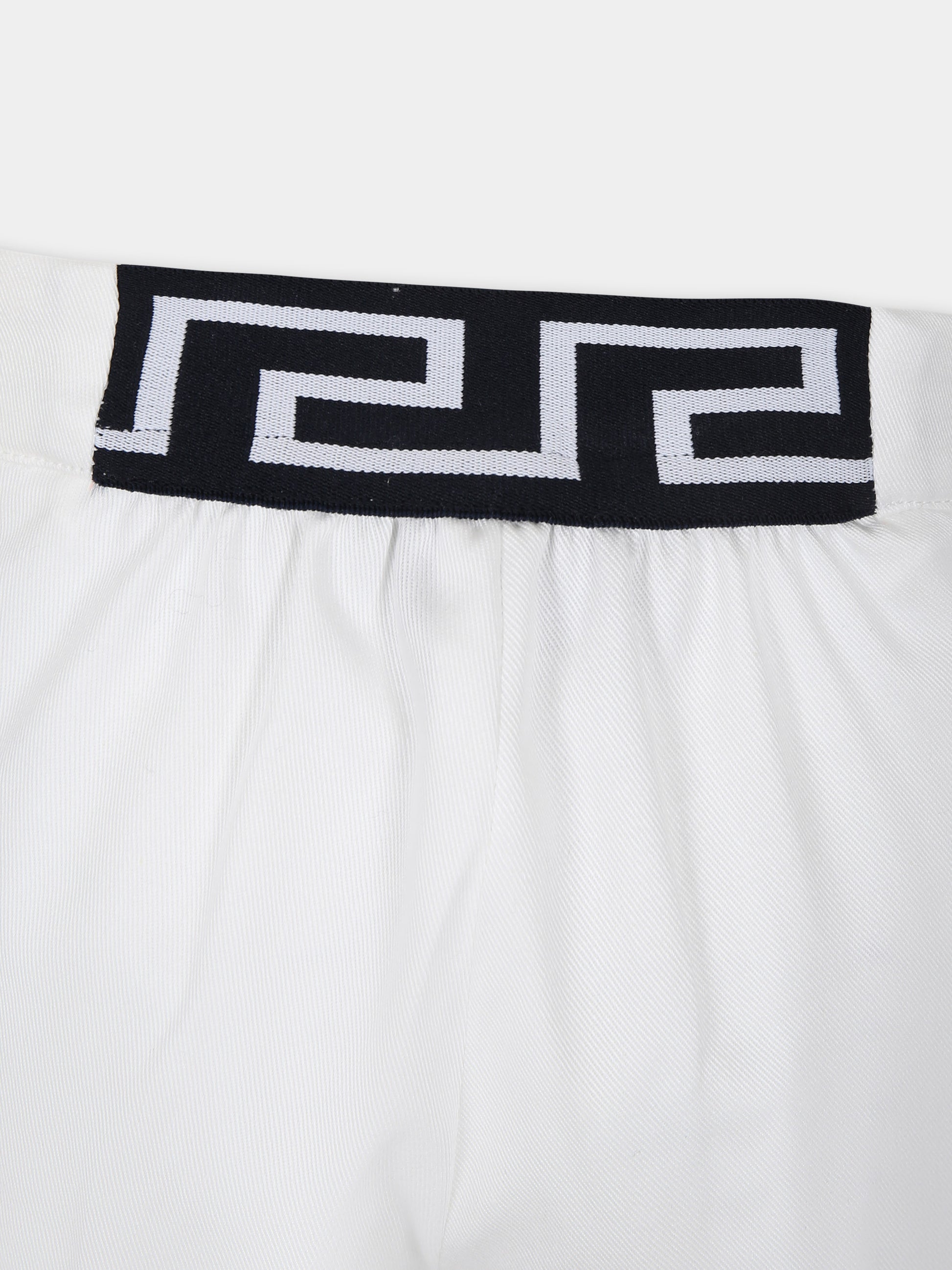 Shorts elegante bianco per bambina,Versace,1013649 1A09209 1W010
