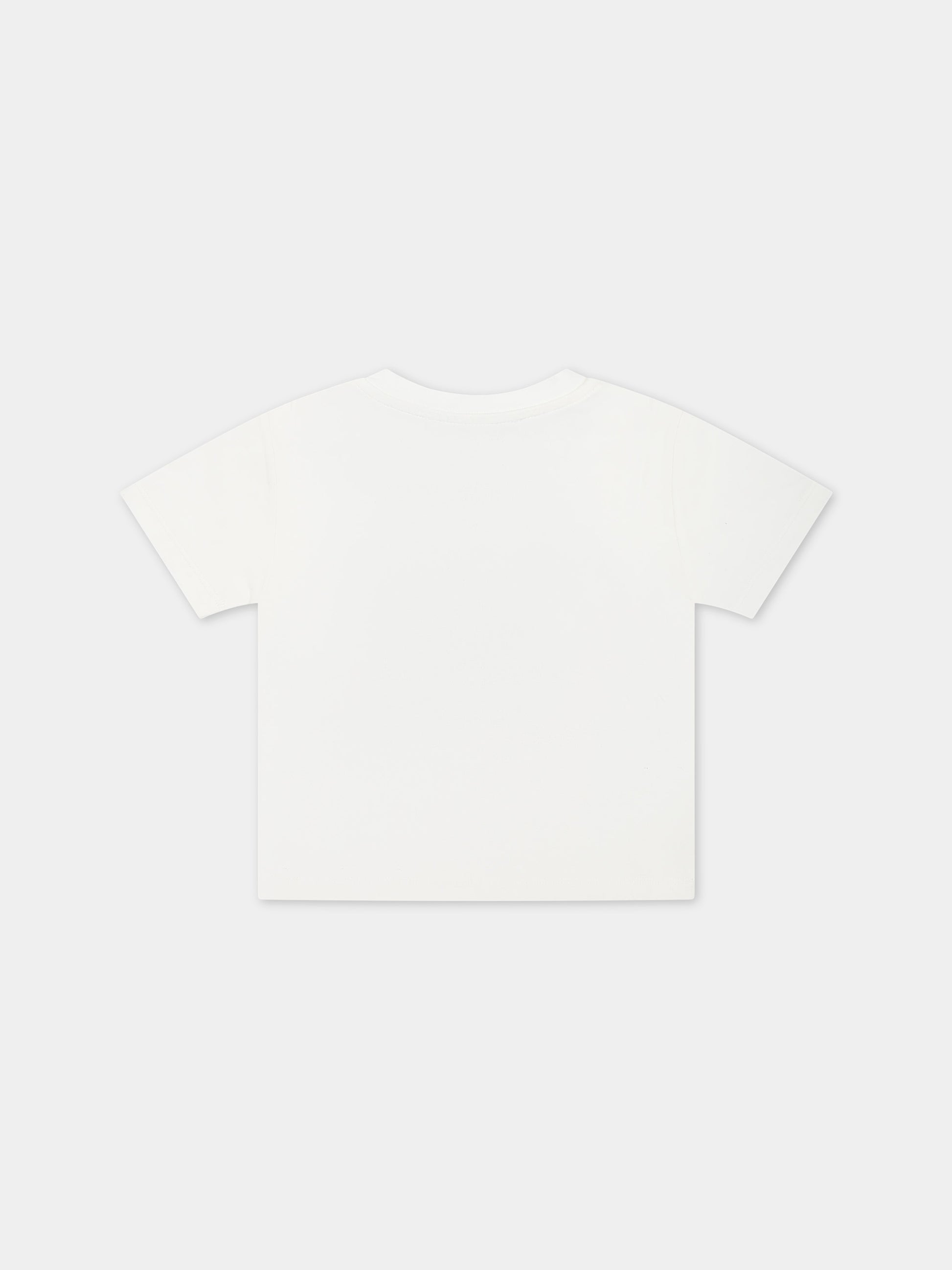 T-shirt bianca per neonato con logo Medusa,Versace,1000101 1A09942 2W070