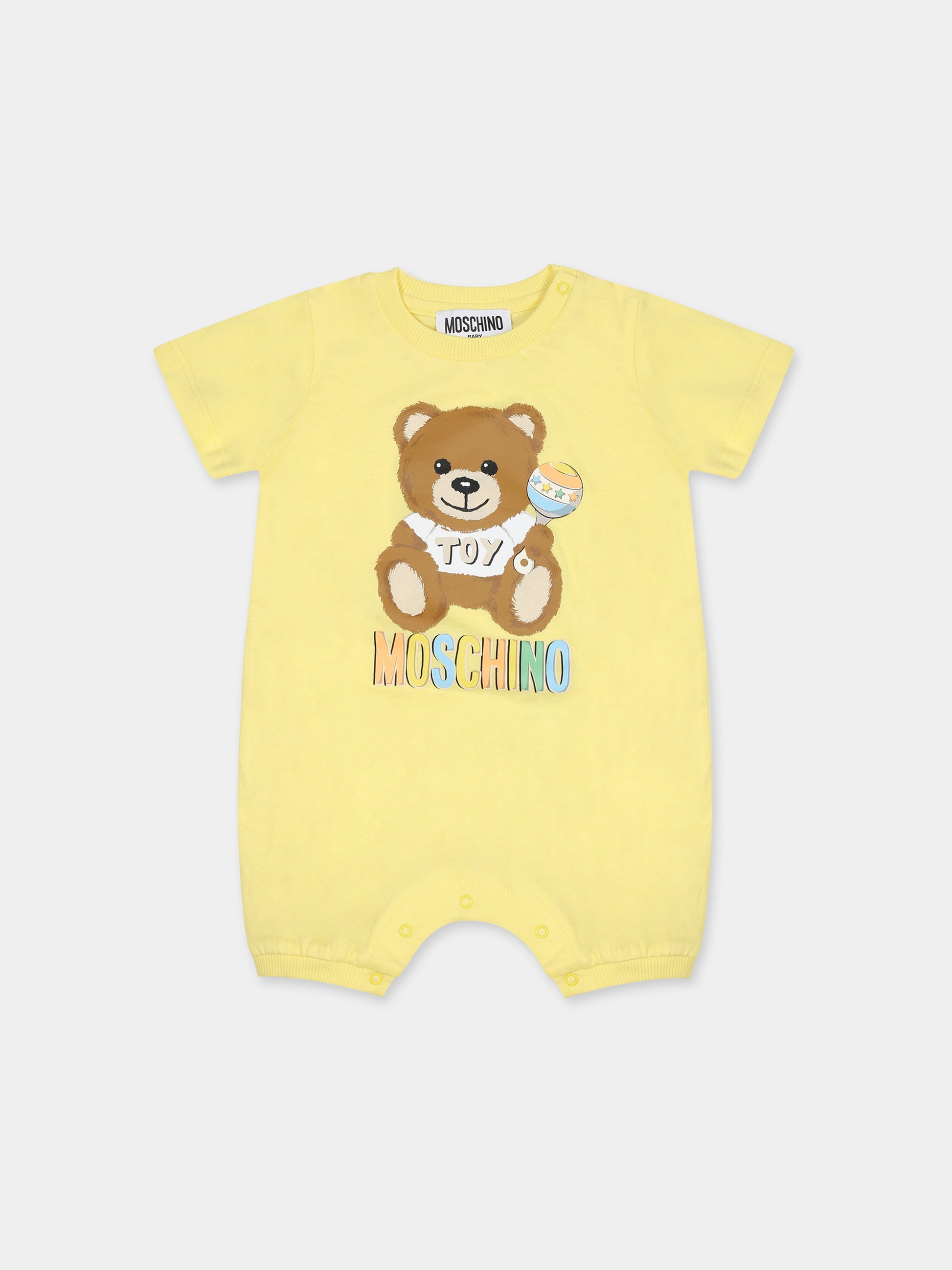 Set giallo per neonati con Teddy Bear,Moschino Kids,MPY02P LAB59 84490