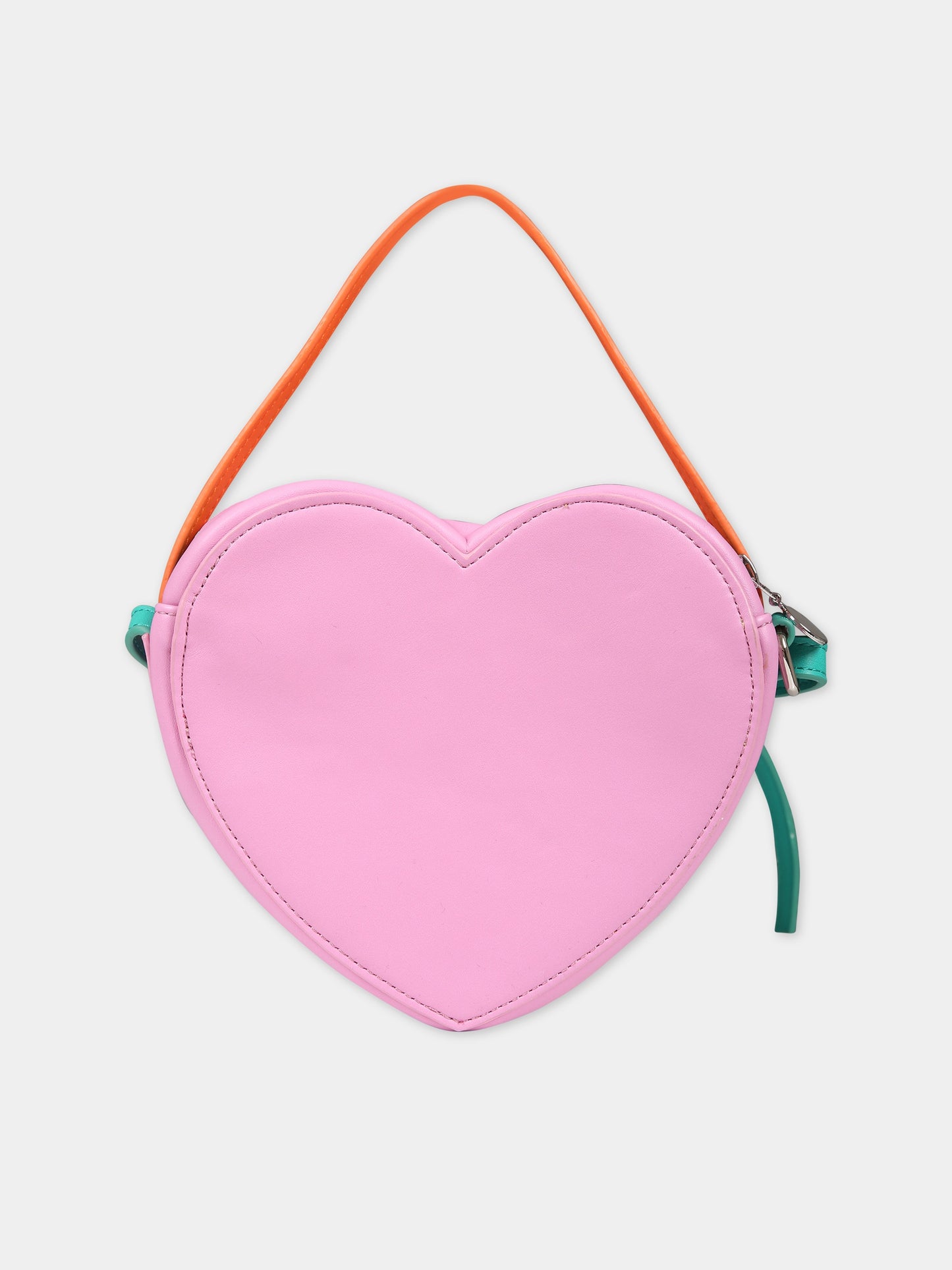 Borsa rosa per bambina con sole e fiori,Stella Mccartney Kids,TS0B28 Z0699 999