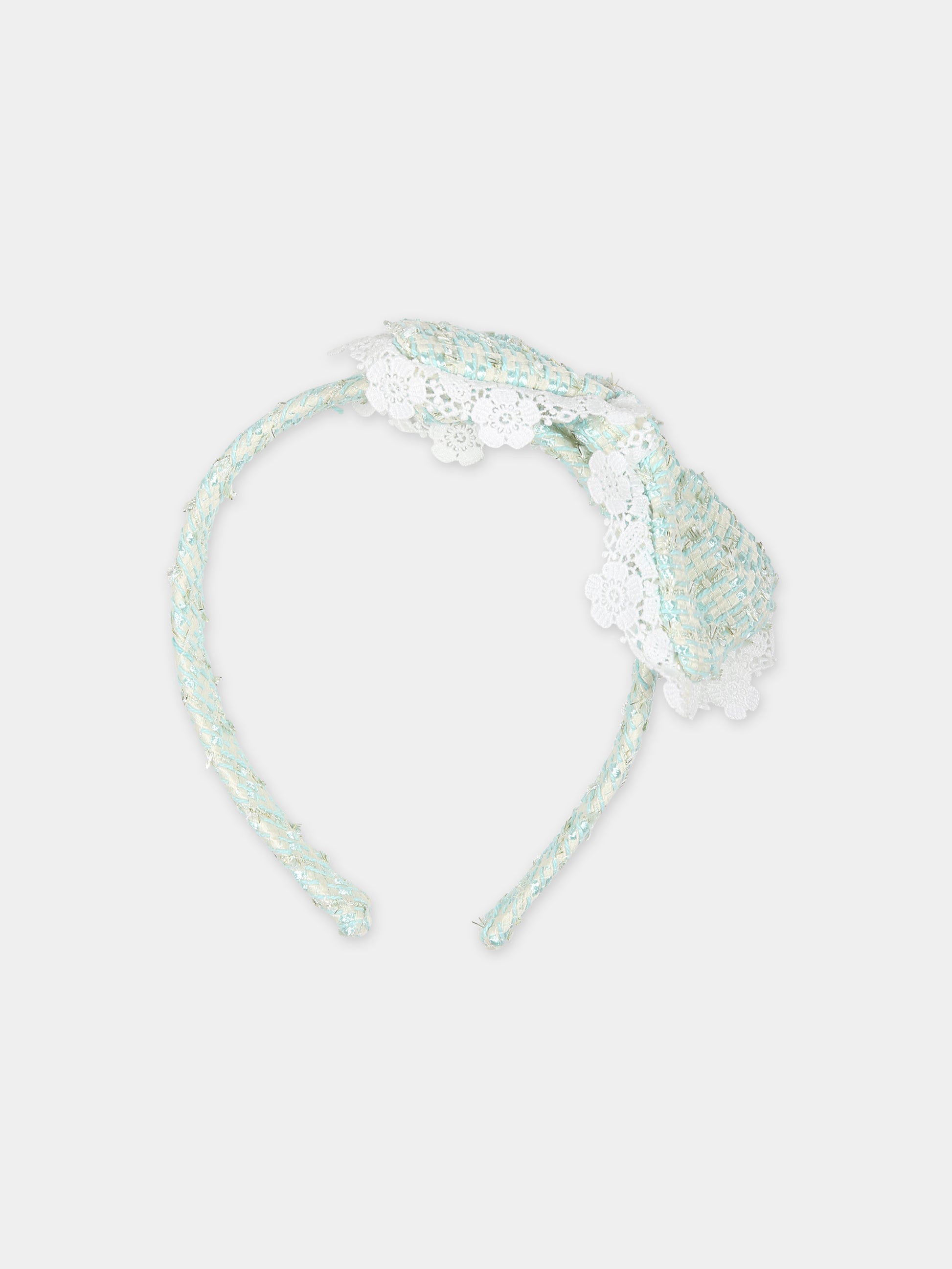 Cerchietto verde per bambina con fiocco,Self-portrait,RS24 739 G