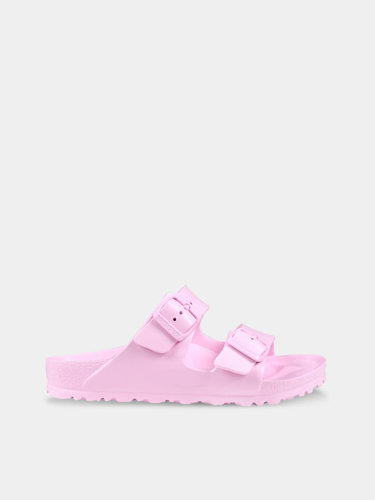 Sandali rosa Arizona Eva per bambina con logo,Birkenstock,1027355 FONDANT PINK