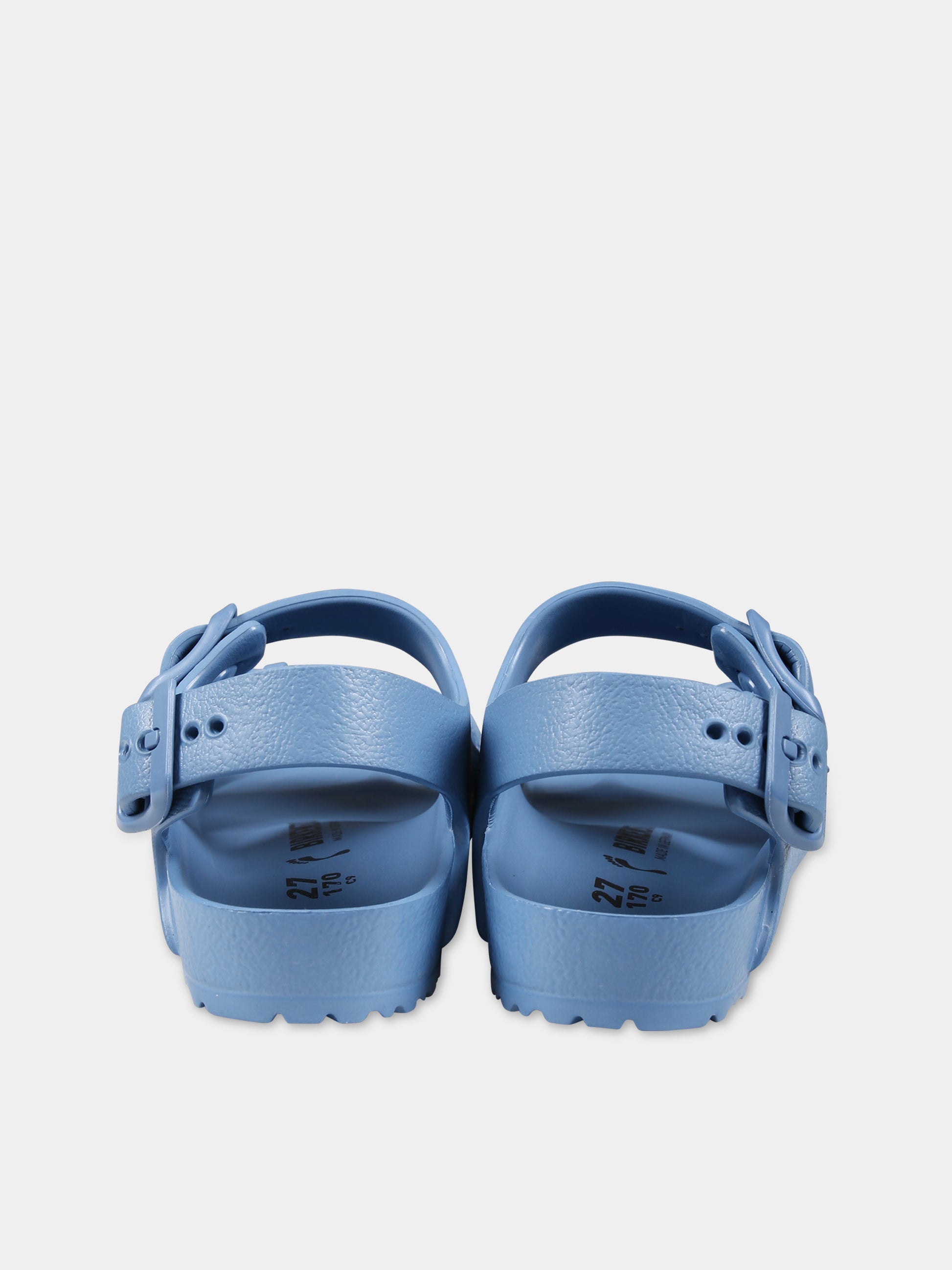Sandali celesti Milano Eva per bambini con logo,Birkenstock,1026744 ELEMENTAL BLUE