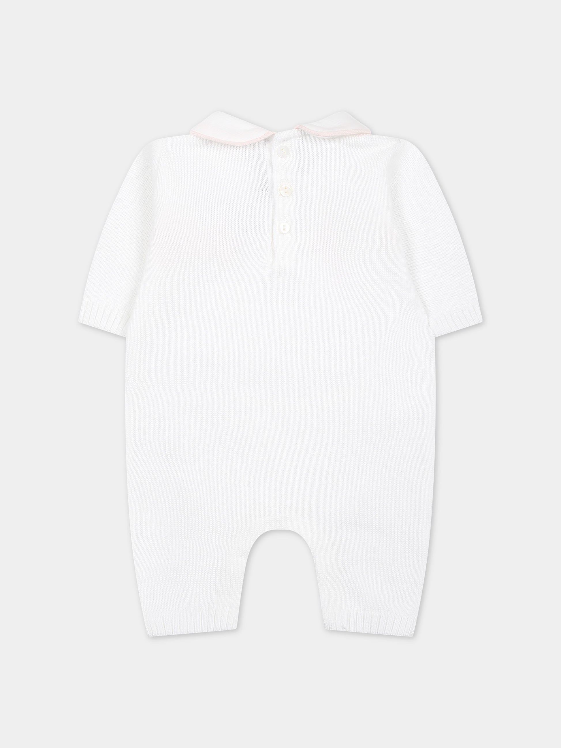 Tutina bianca per neonata,Little Bear,8111 BIANCO/CIPRIA