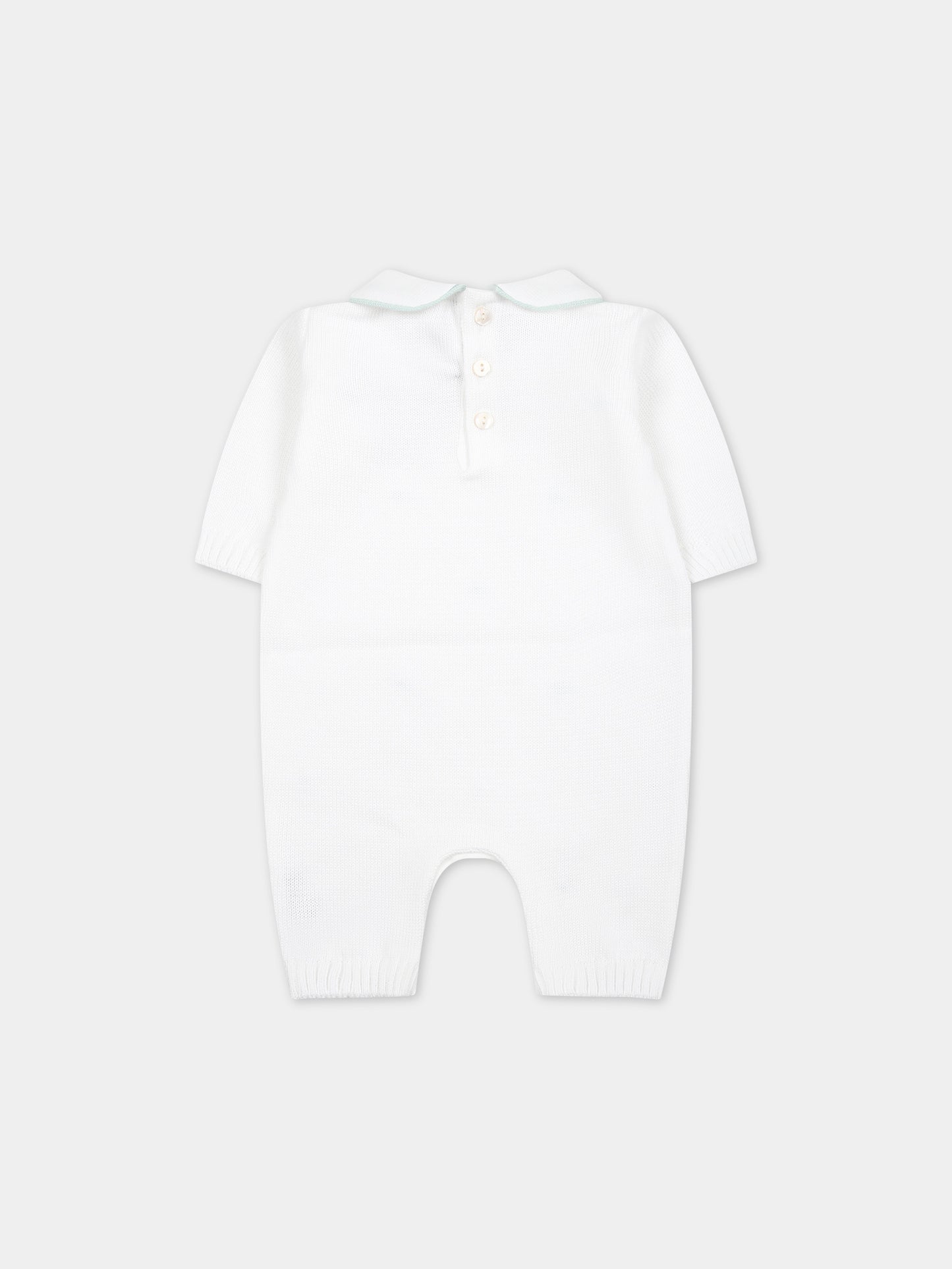 Tutina bianca per neonati,Little Bear,8113 BIANCO/MENTA