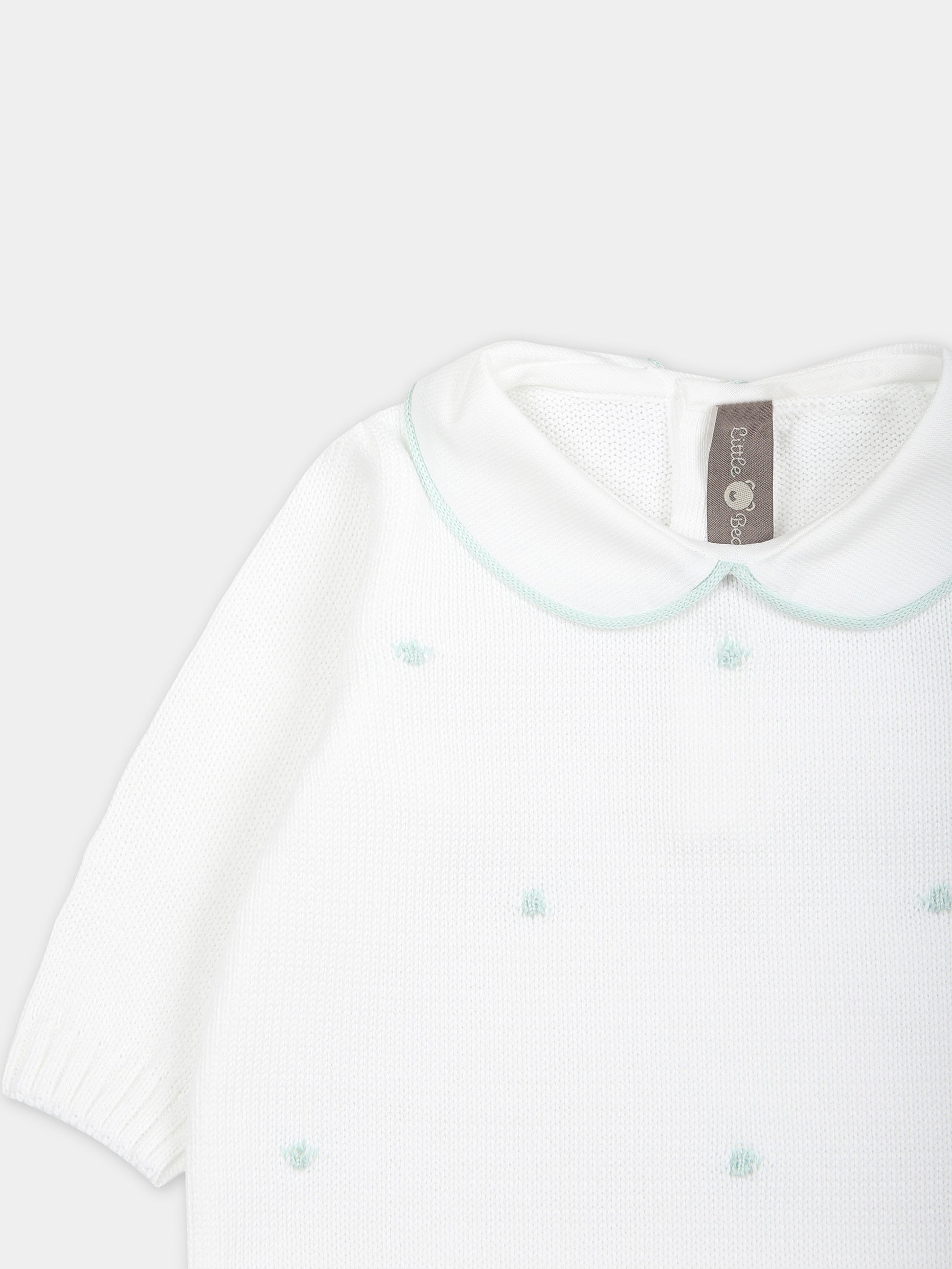 Tutina bianca per neonati,Little Bear,8113 BIANCO/MENTA