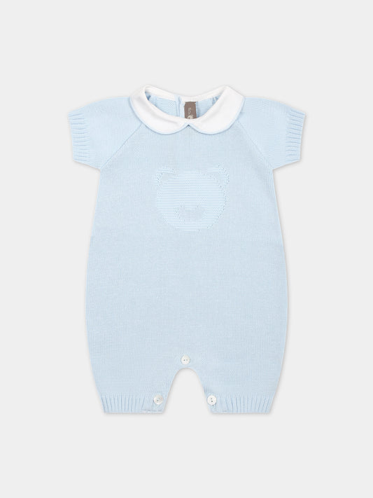 Pagliaccetto celeste per neonato,Little Bear,8116 CIELO