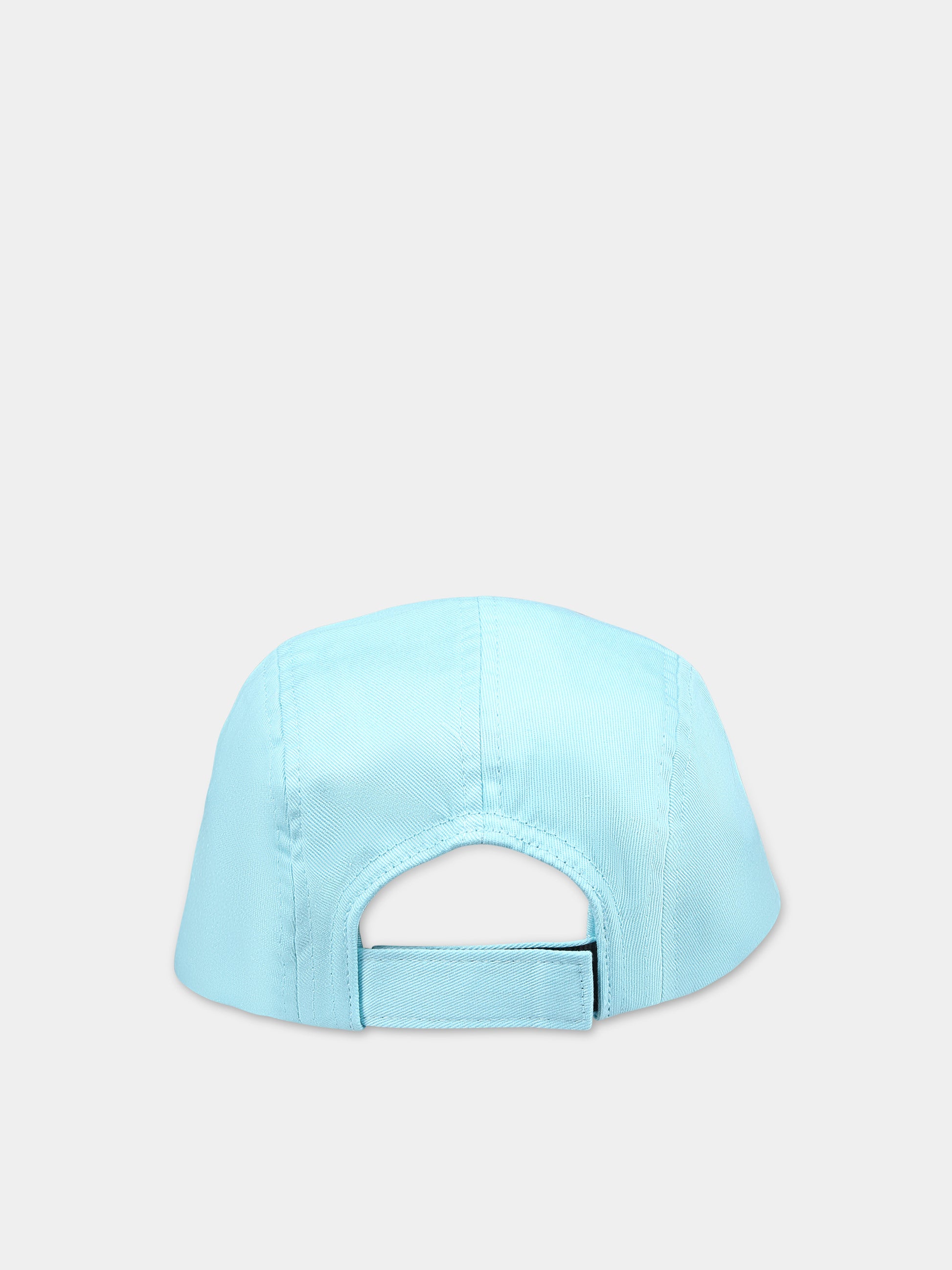 Cappello con visiera celeste per bambino con I Puffi,Armani Junior,404420 4R499 02931