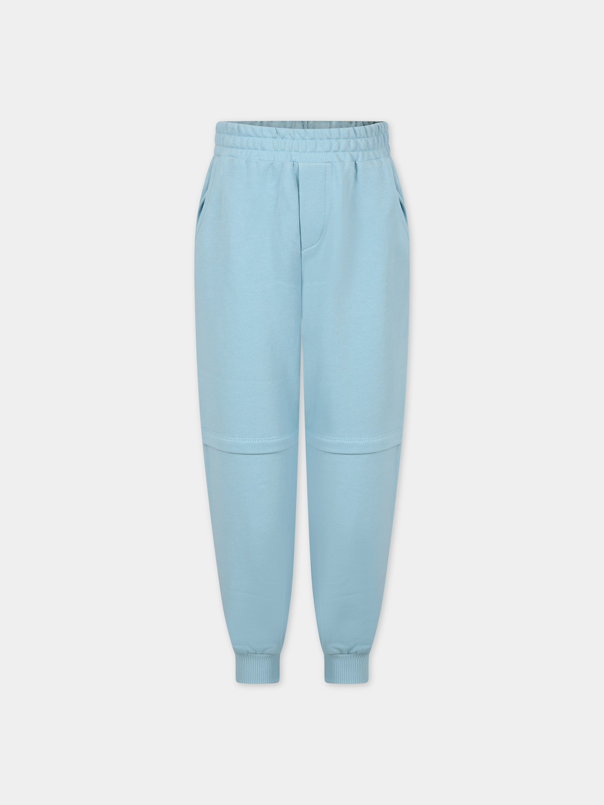 Pantaloni celesti per bambino con I Puffi,Armani Junior,3D4PJN 3J5GZ 0728