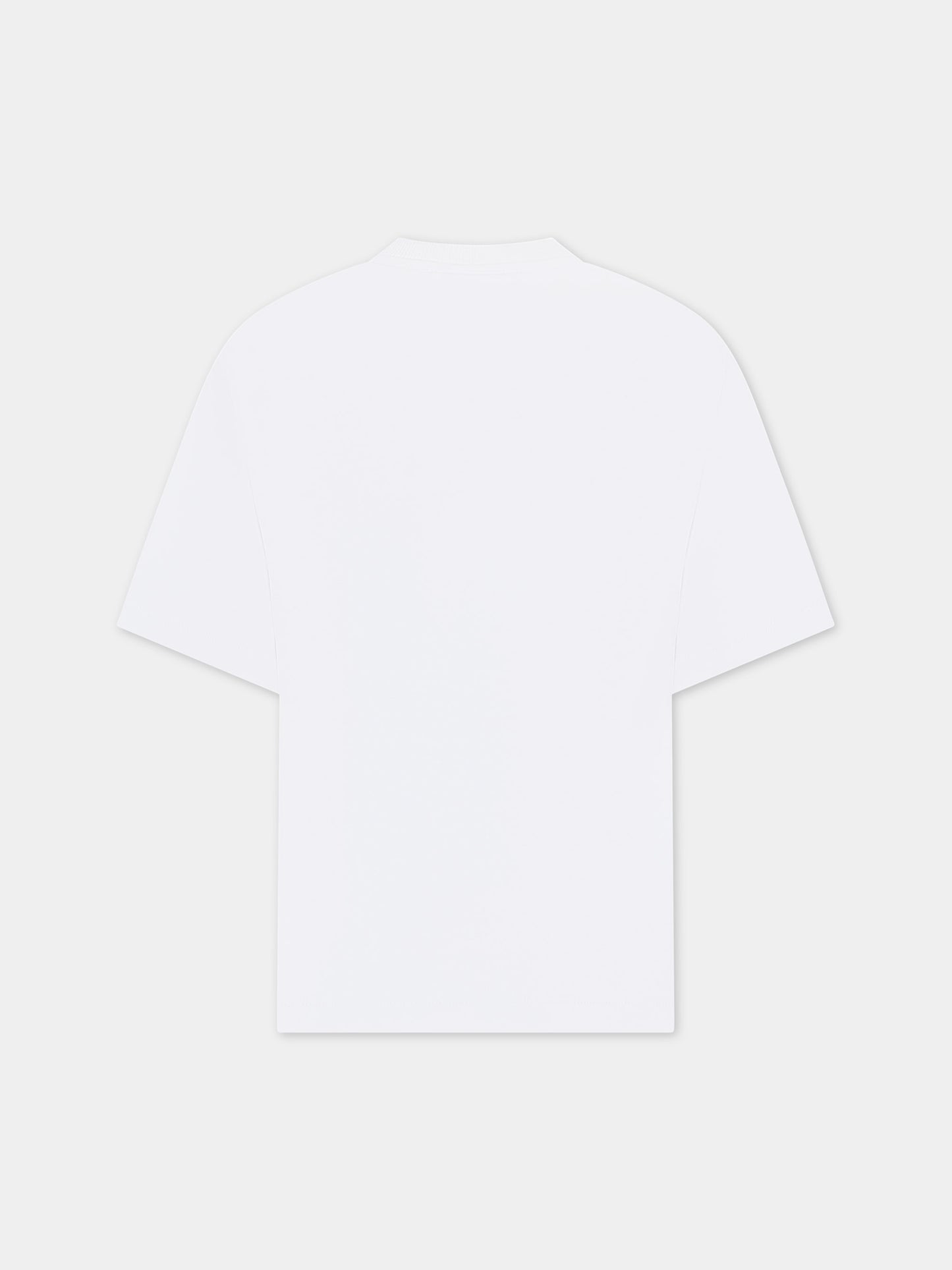 T-shirt bianca per bambino con stampa Puffo,Armani Junior,3D4TJN 3J52Z 0101