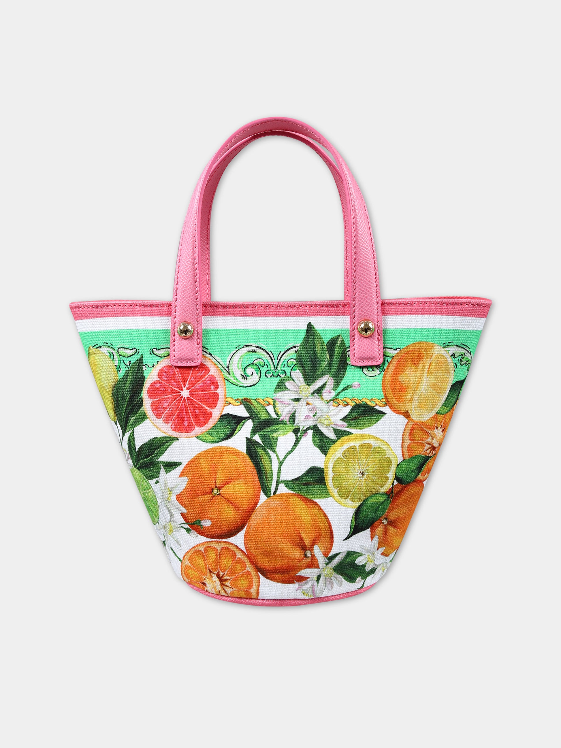 Borsa multicolor per bambina con logo,Dolce & Gabbana Kids,EB0054 AD280 HV5AN