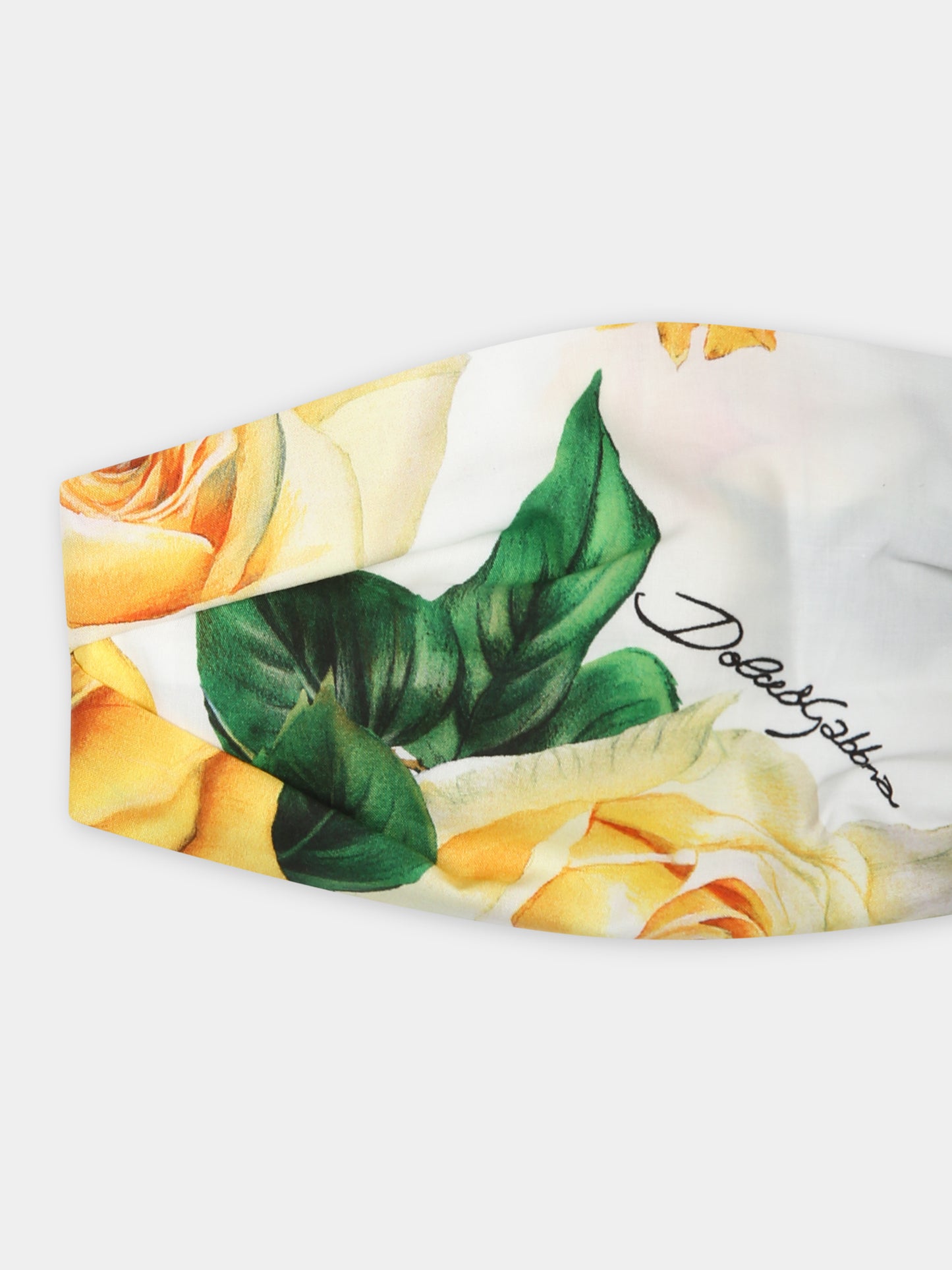 Fascia bianca per neonata a fantasia flowering,Dolce & Gabbana Kids,LN4H91 HS5QR HA3VO