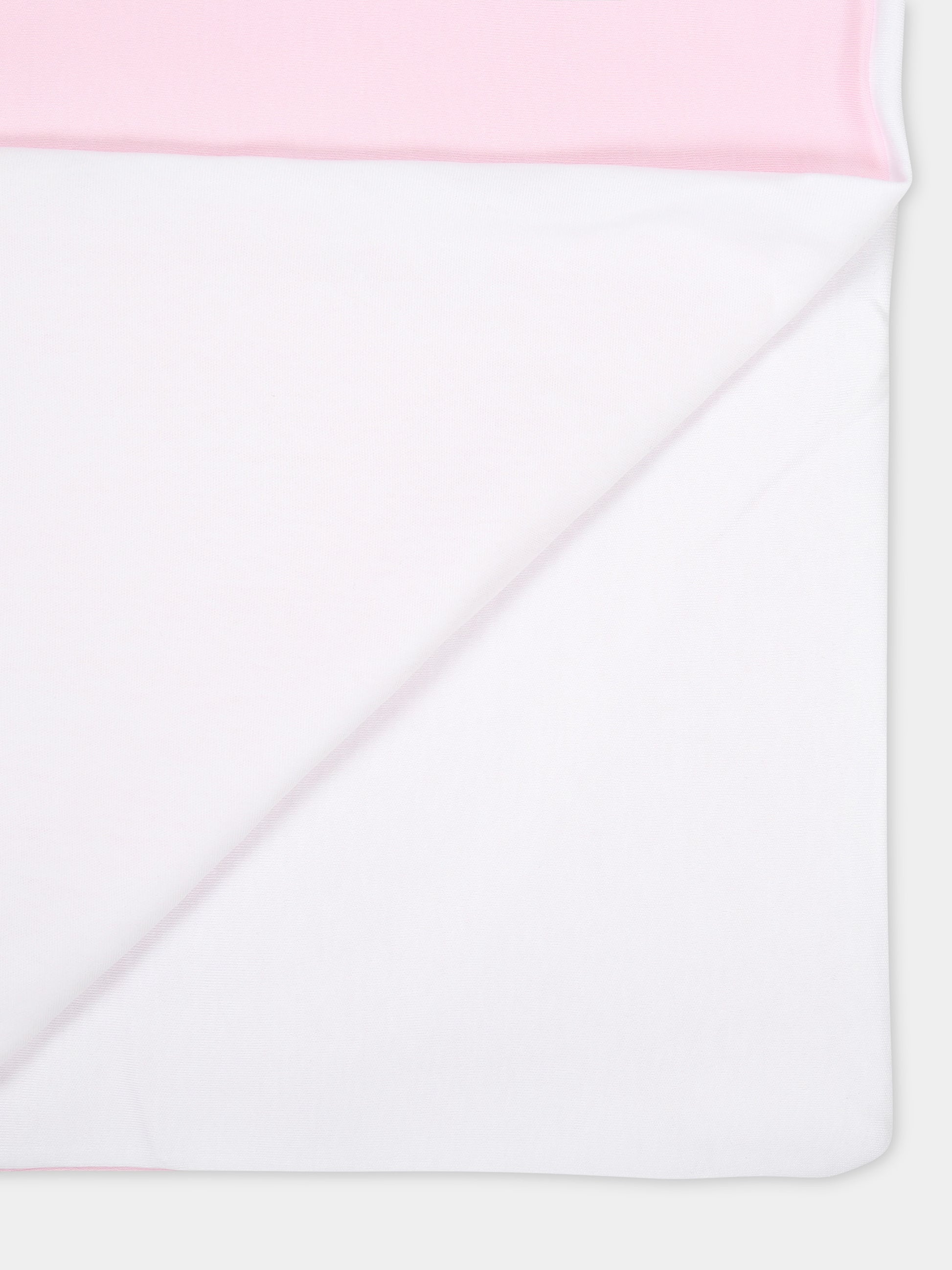 Coperta rosa per neonata con eyes flirting e rose,Chiara Ferragni Collection,55C002 3000 090F