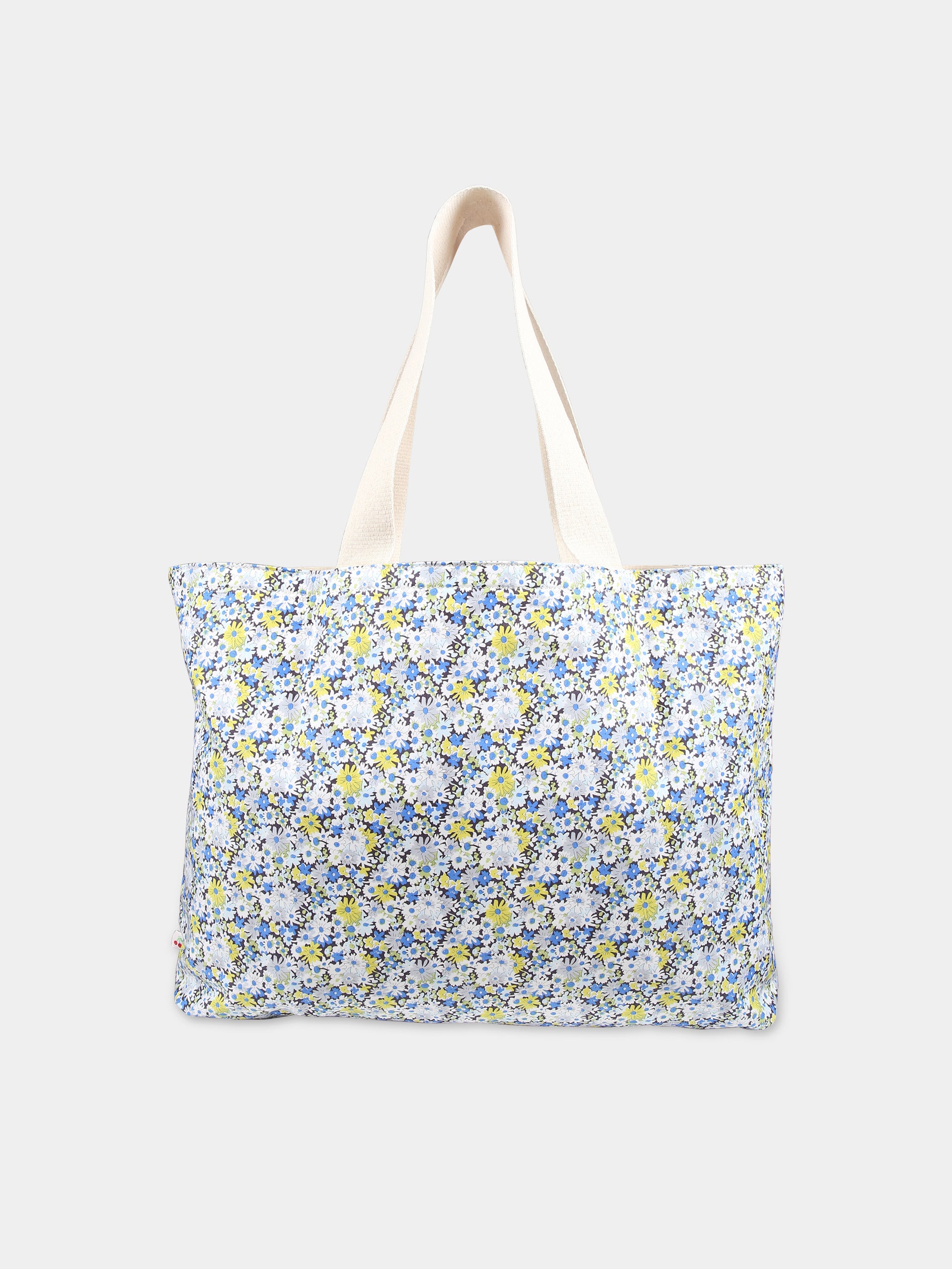 Borsa casual celeste con stampa floreale,Bonpoint,S04GBAW00005 515