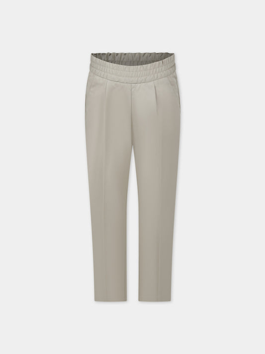 Pantaloni beige per bambino con logo,Bonpoint,S04BPAW00008 005