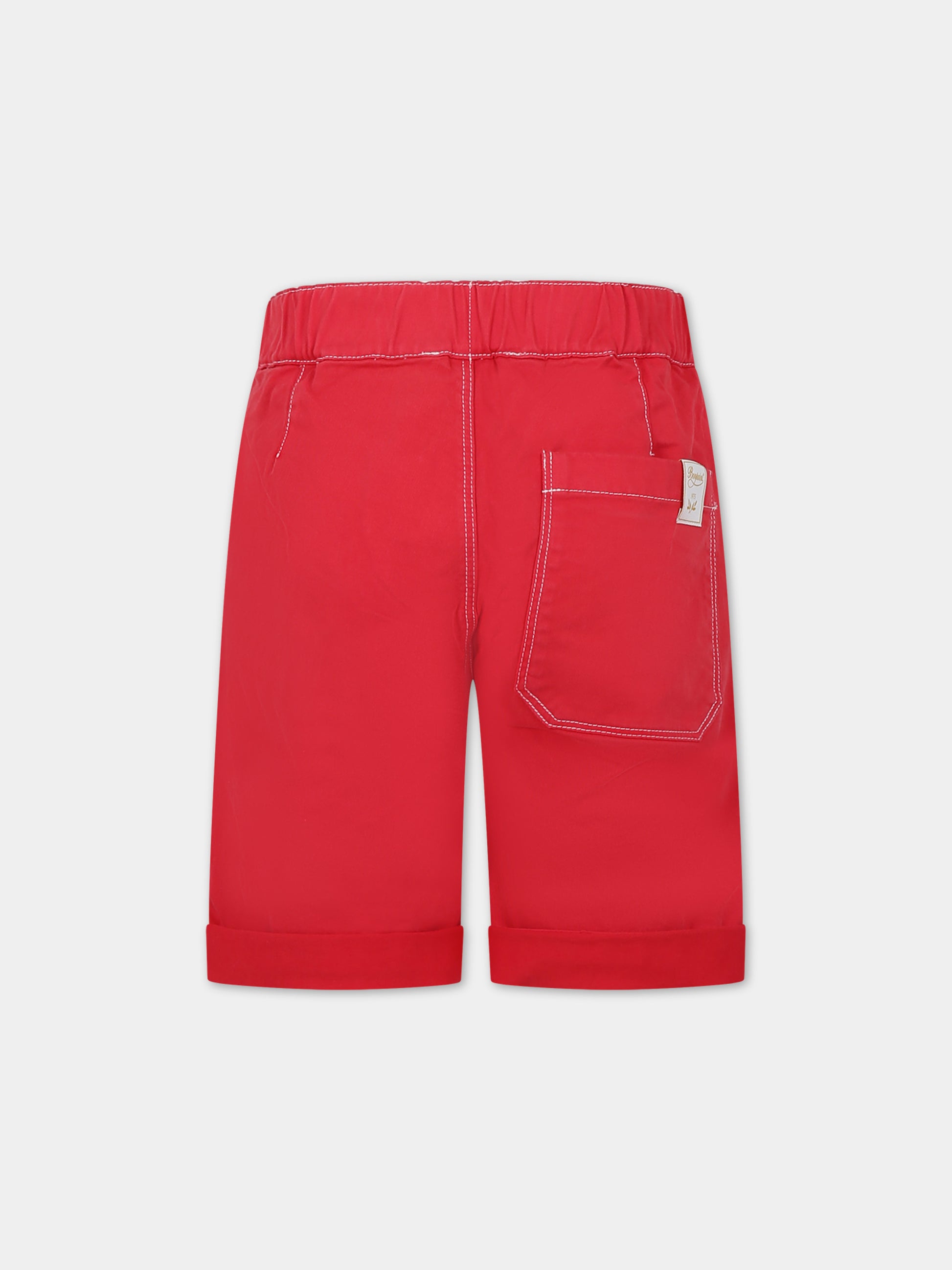 Shorts rossi per bambino,Bonpoint,S04BBEW00013 051A