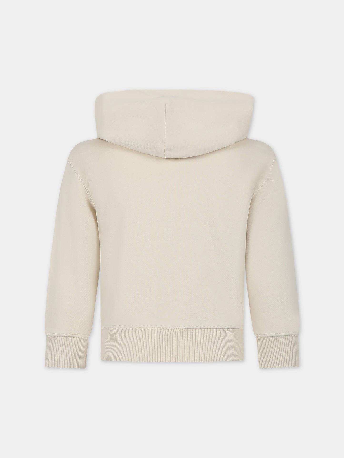 Felpa beige per bambino con logo,Bonpoint,S04BSWK00002 005