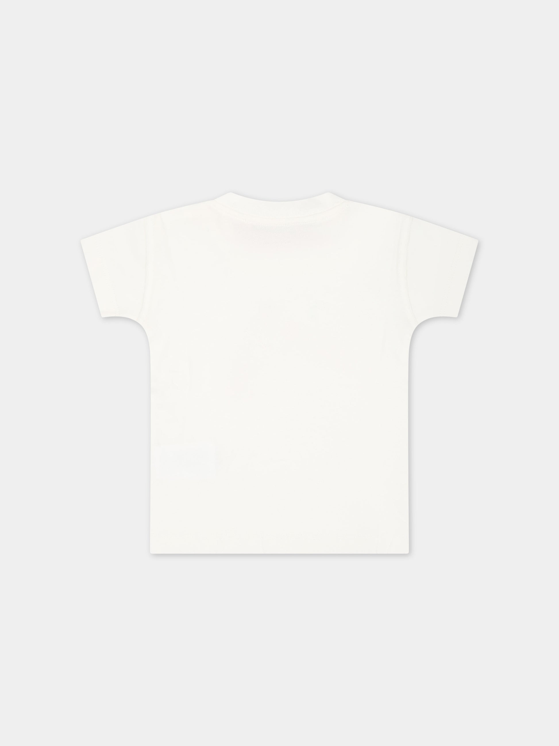 T-shirt bianca per neonata con ciliegie iconiche,Bonpoint,S04XTSK00006 102