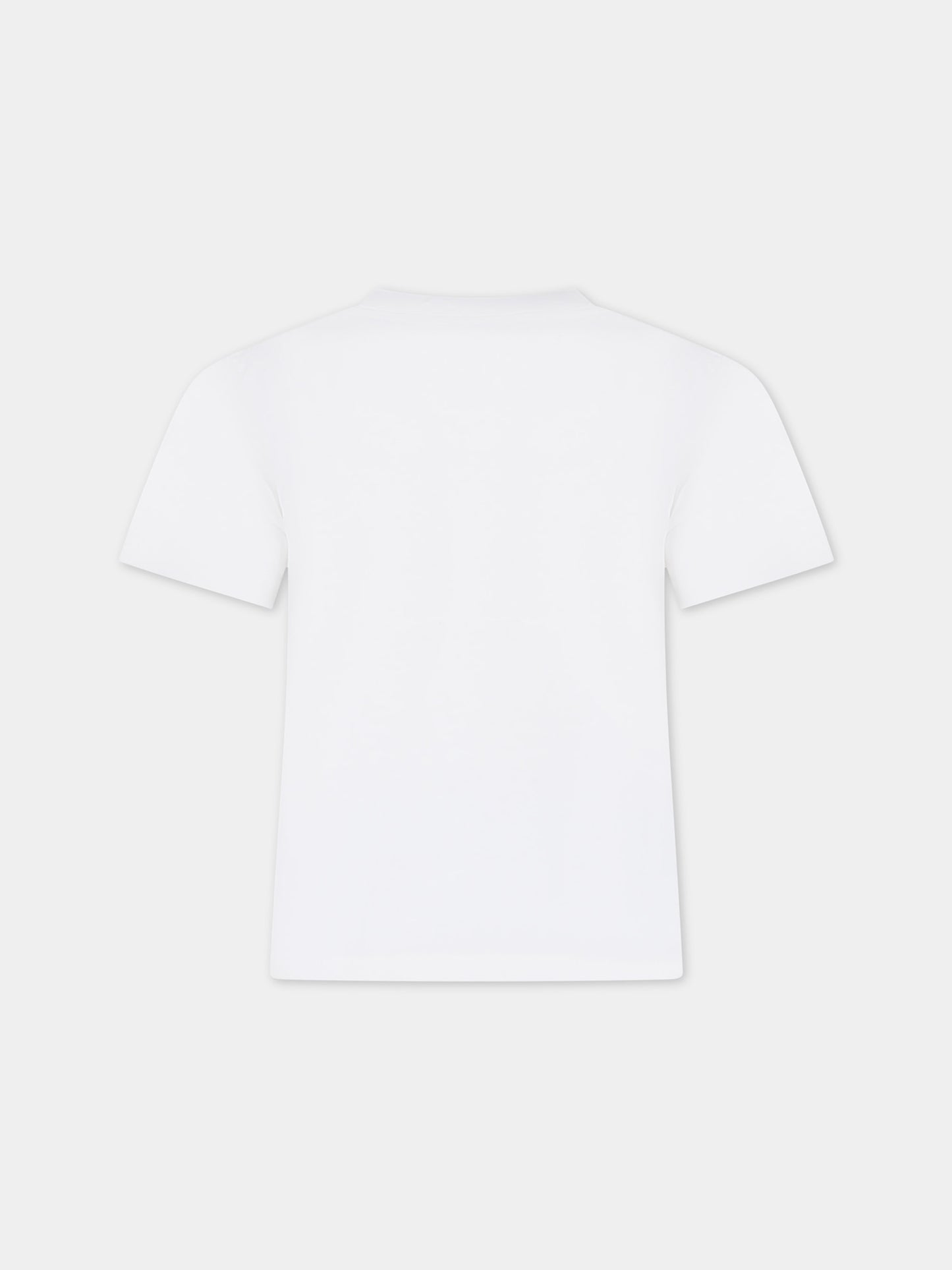 T-shirt bianca per bambina con ciliegie iconiche,Bonpoint,S04GTSK00023 102